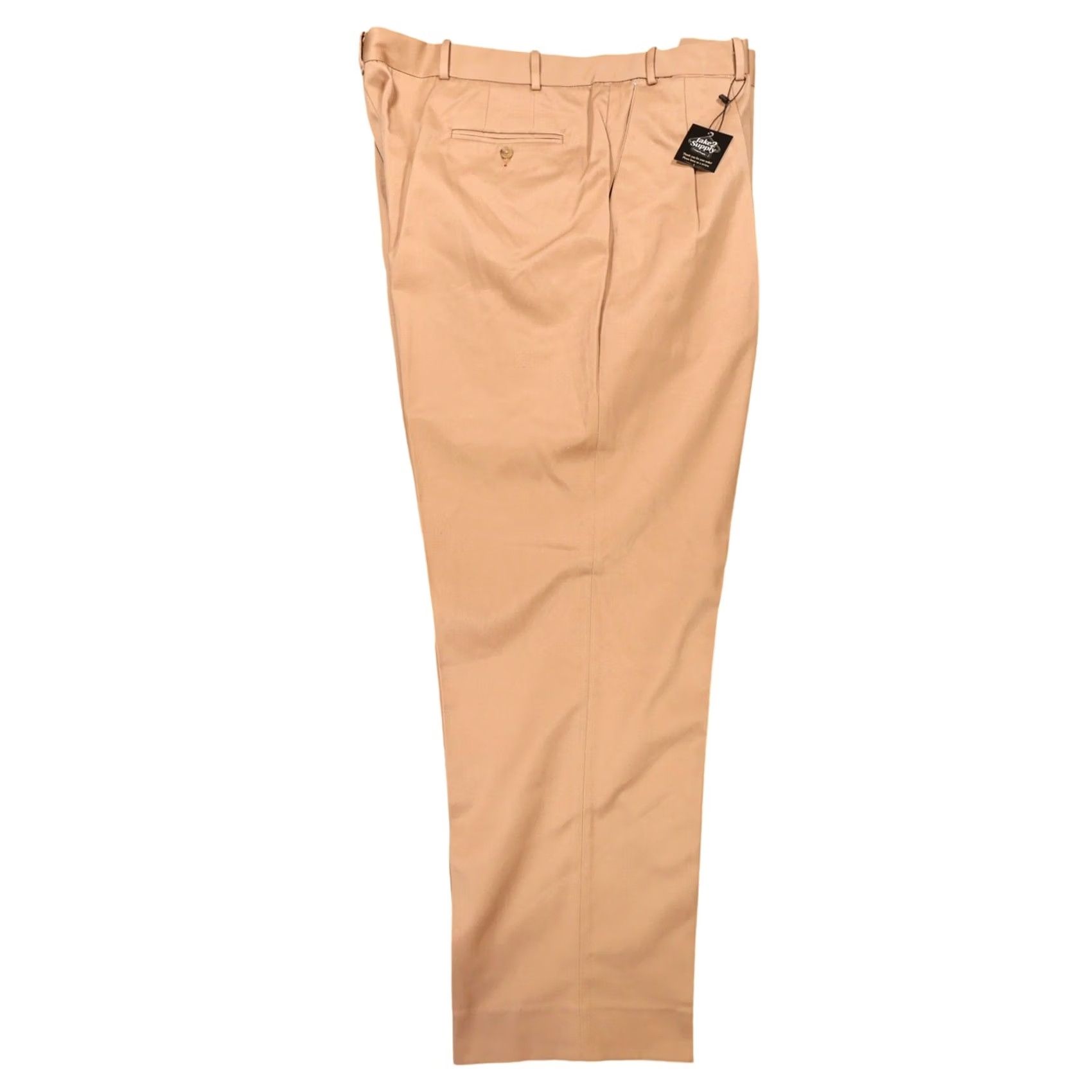 Lands' End Lands End Chino Pants Mens 44 Tan Pleated Cotton Blend Size US 44 / EU 60 - 4 Thumbnail