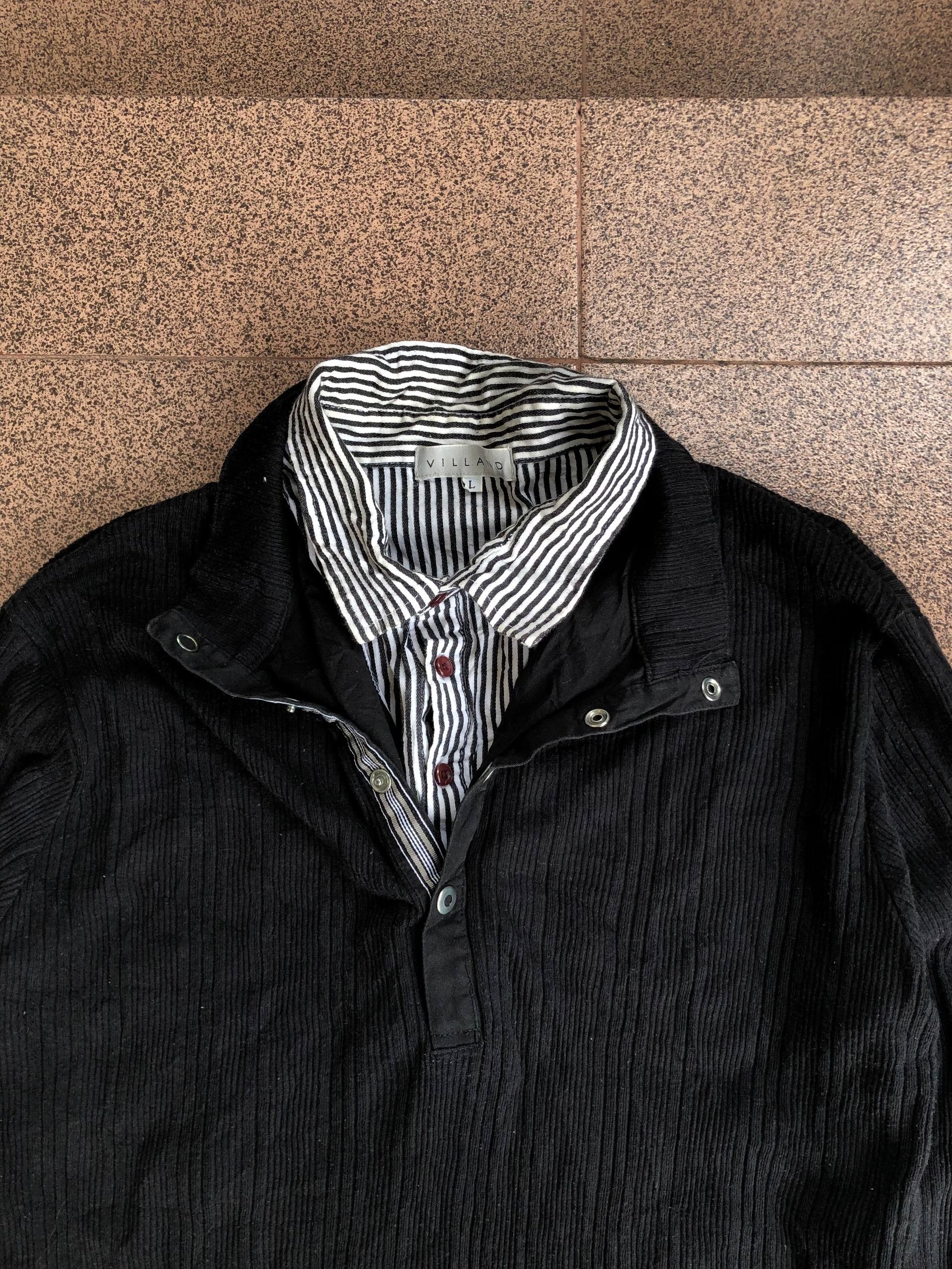 If Six Was Nine 2000s Double Layer Collar Villand Vkei Style Size US L / EU 52-54 / 3 - 3 Thumbnail