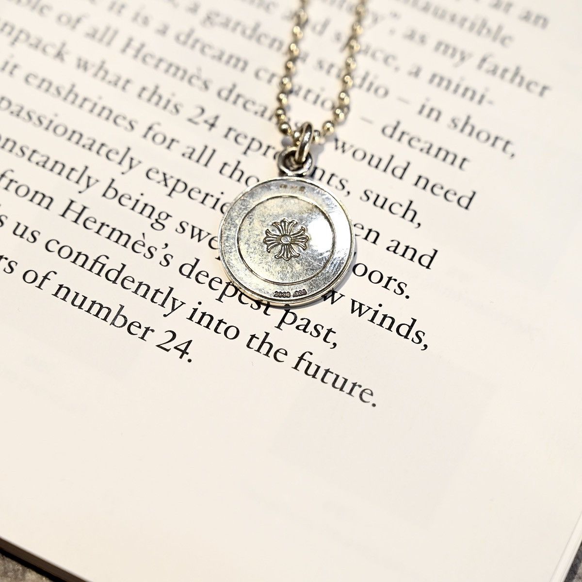 Chrome Hearts CHROME HEARTS ANGEL MEDAL PLUS BALL CHAIN NECKLACE SILVER Size ONE SIZE - 8 Thumbnail