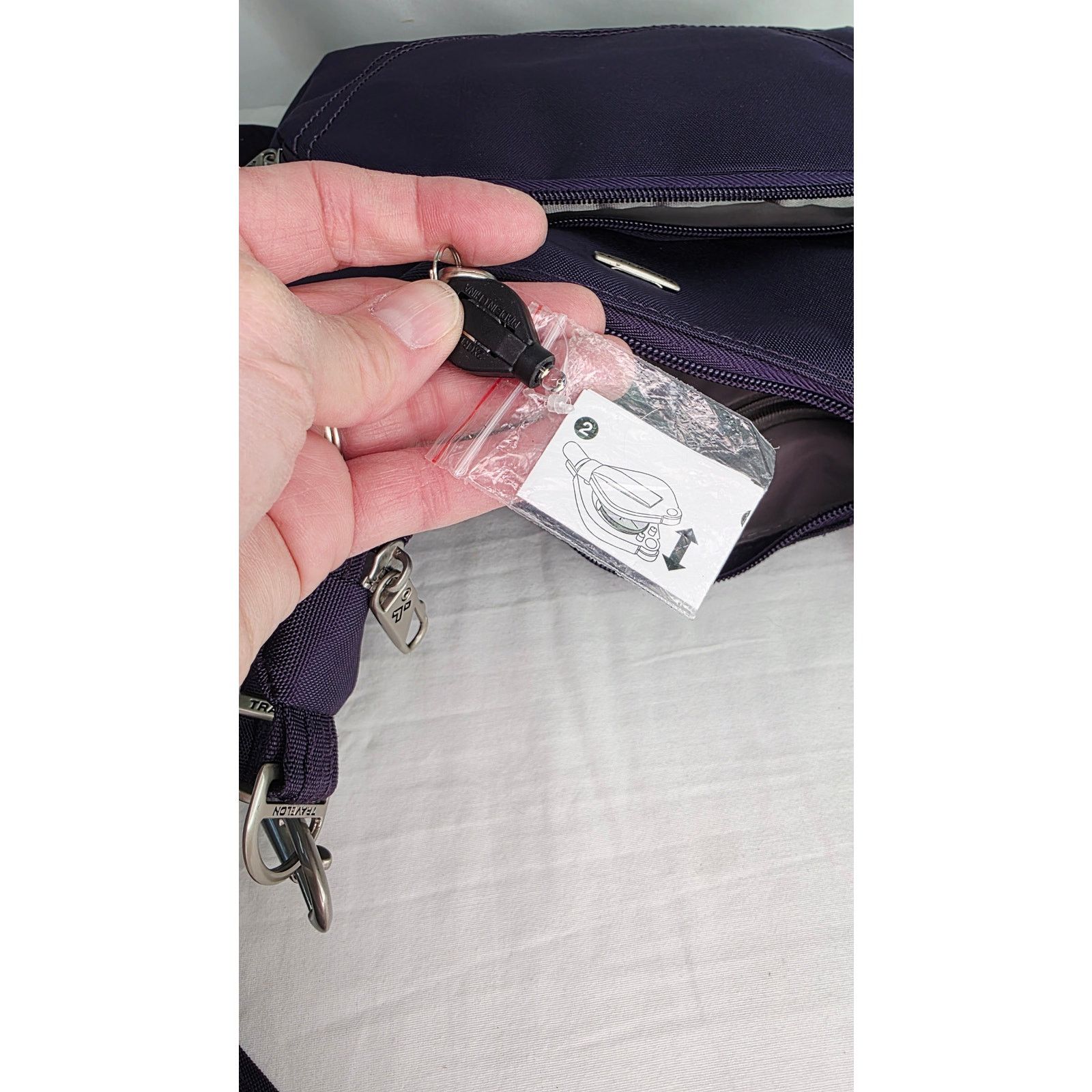 Other Travelon Purple Crossbody Bag Anti Theft Travel Purse Nylon Size ONE SIZE - 15 Thumbnail