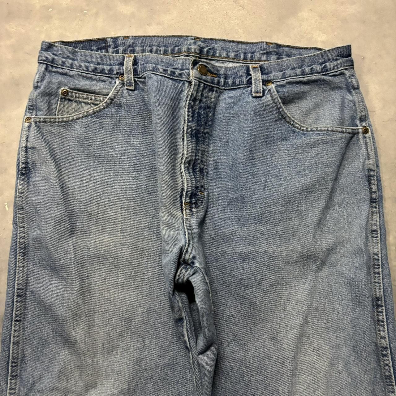 Japanese Brand × Vintage Crazy Vintage Y2K/2000s Grunge Medium Wash Distressed Denim Jeans! Size US 36 / EU 52 - 5 Thumbnail