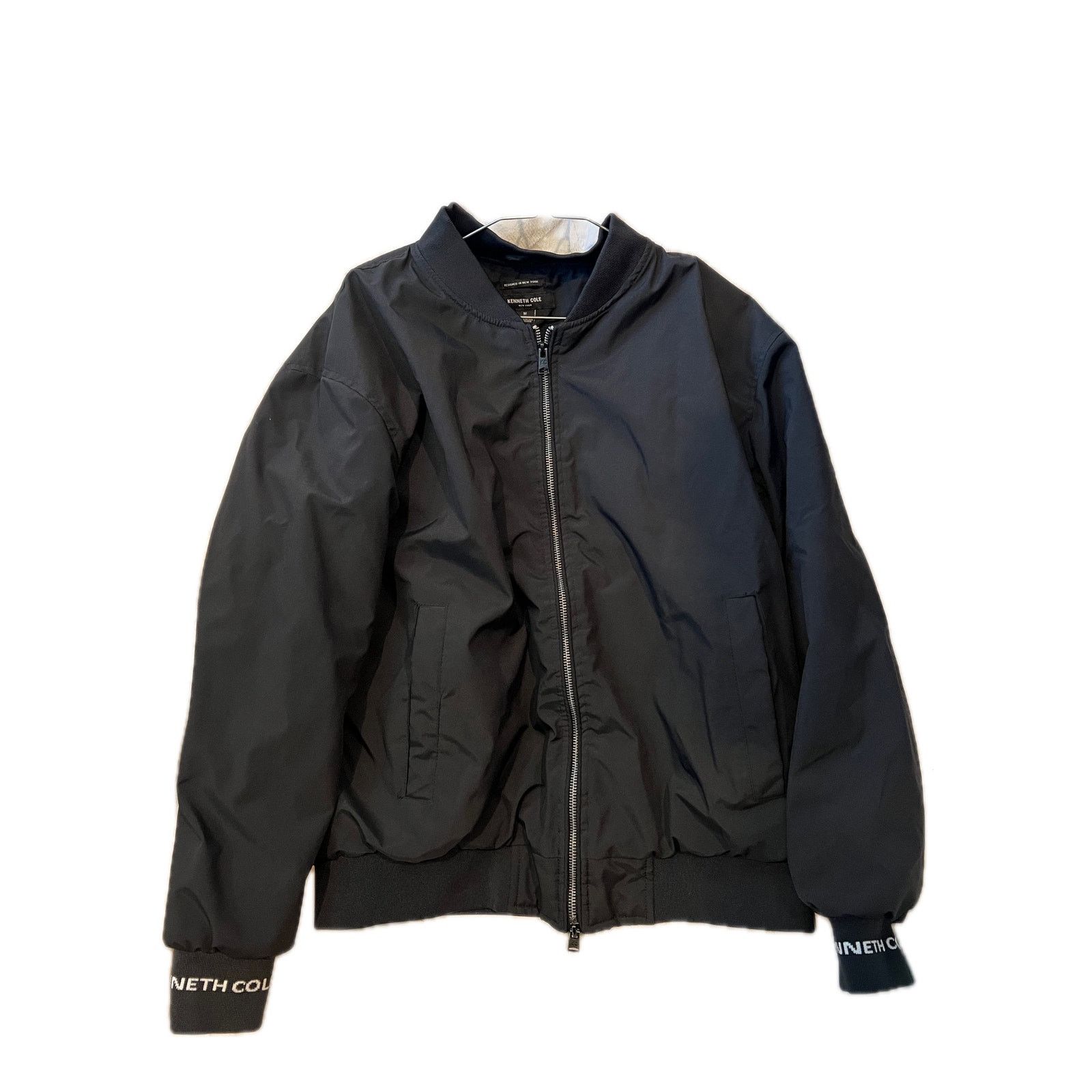 Kenneth Cole Kenneth Cole Lite Black Bomber Jacket Mens Medium Size US M / EU 48-50 / 2 - 1 Thumbnail