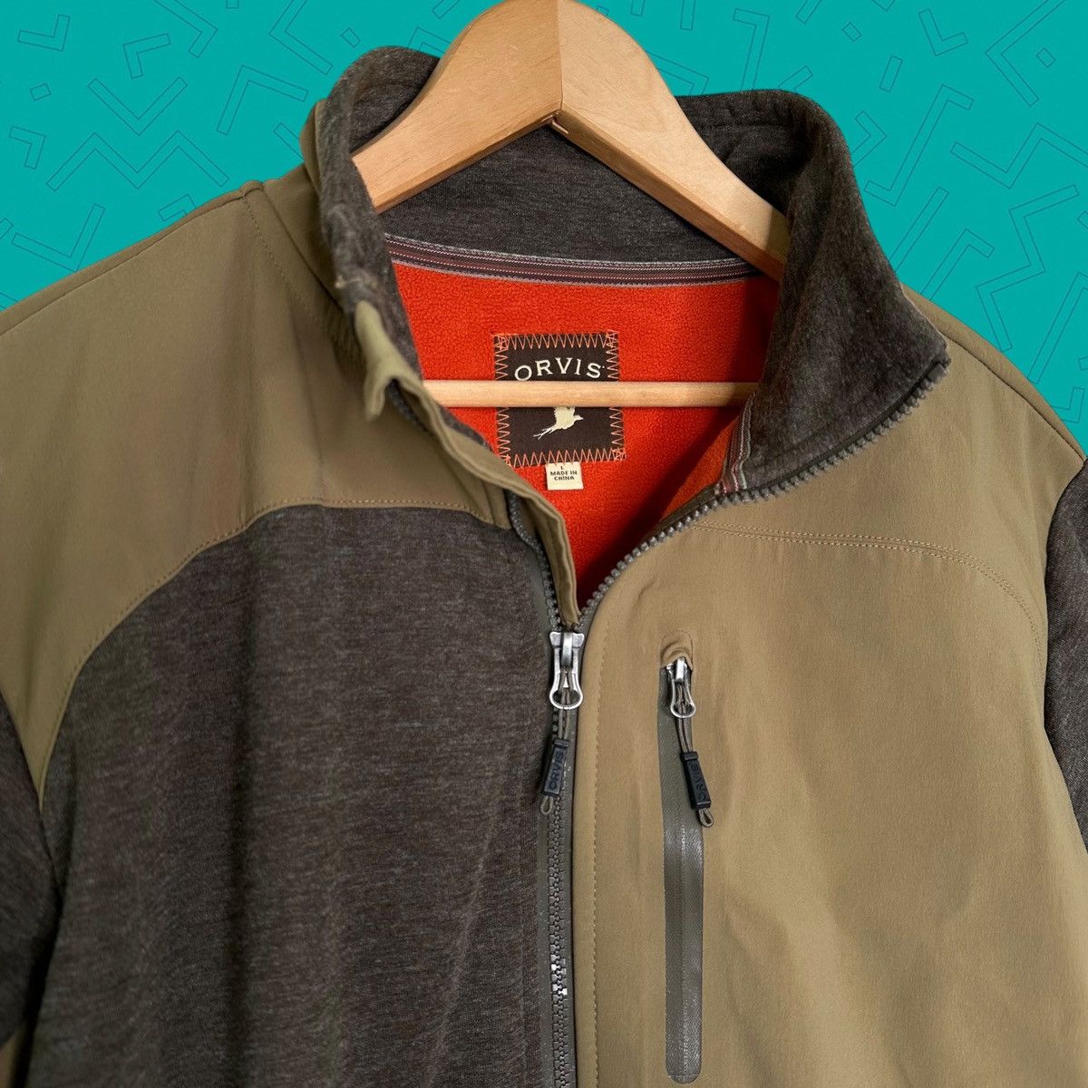 Orvis Orvis Full Zip Wool Blend Fleece Jacket Size US L / EU 52-54 / 3 - 1 Thumbnail