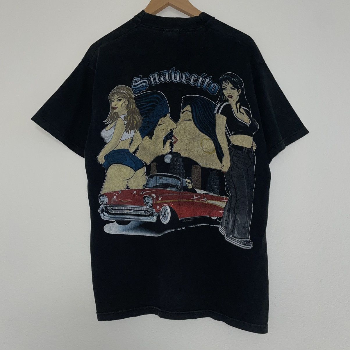 Mexican Threads × Vintage Vintage Chicano Suavecito T-shirt Size US L / EU 52-54 / 3 - 1 Thumbnail