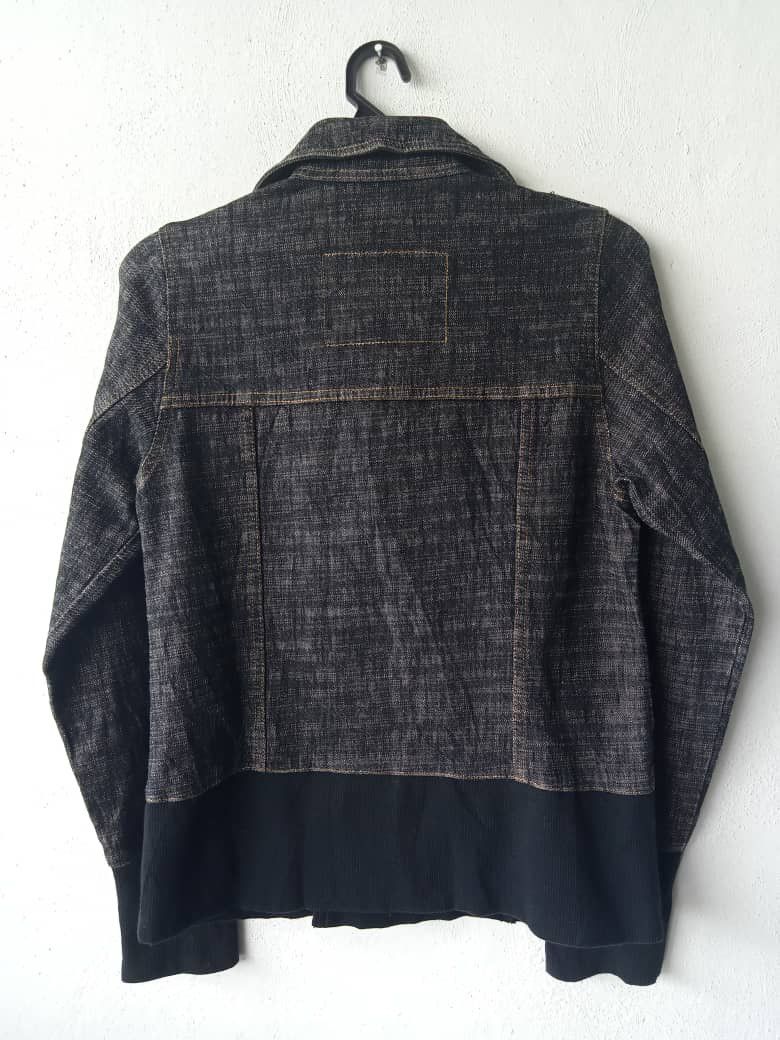 Japanese Brand Japanese Brand Distressed Double Collar Denim Jacket Size S / US 4 / IT 40 - 5 Thumbnail