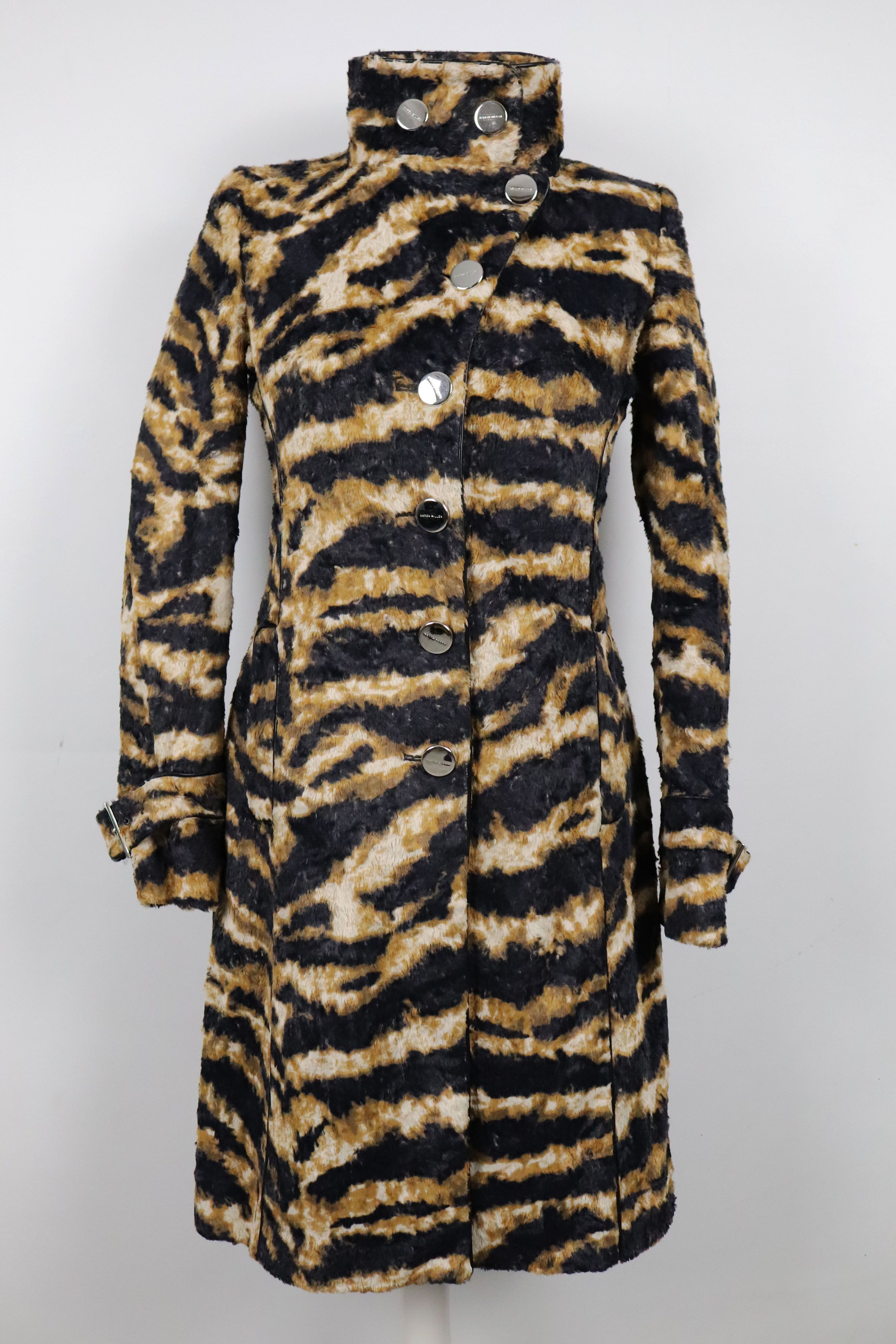 image of Karen Millen Women's Cotton Leopard Coat ! (Size Small)