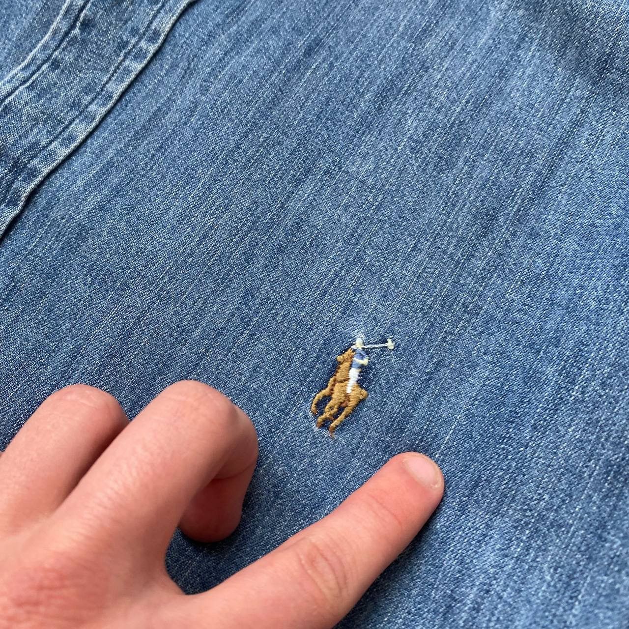 Polo Ralph Lauren × Streetwear × Vintage Vintage polo Ralph Lauren denim shirt button up Size US XL / EU 56 / 4 - 5 Thumbnail