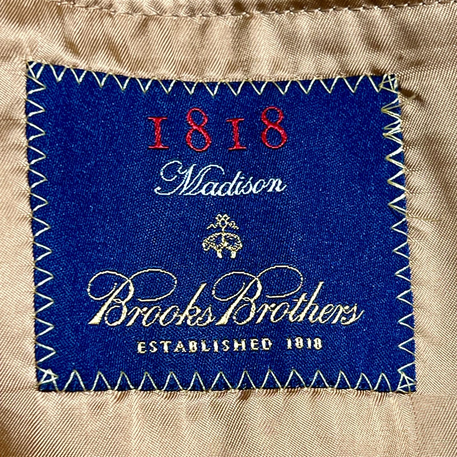 Brooks Brothers Brooks Brothers Madison Mens Silk Blazer Beige Jacket Sz 41R Size US M / EU 48-50 / 2 - 4 Thumbnail