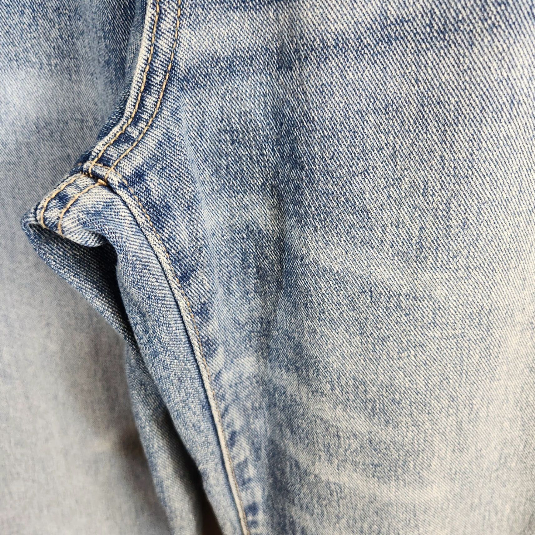 Vintage Refuge Jeans |11| High Rise Wide Leg Medium Wash 100% Cotton Refug​e Womens Jeans Size 32" / US 10 / IT 46 - 3 Thumbnail