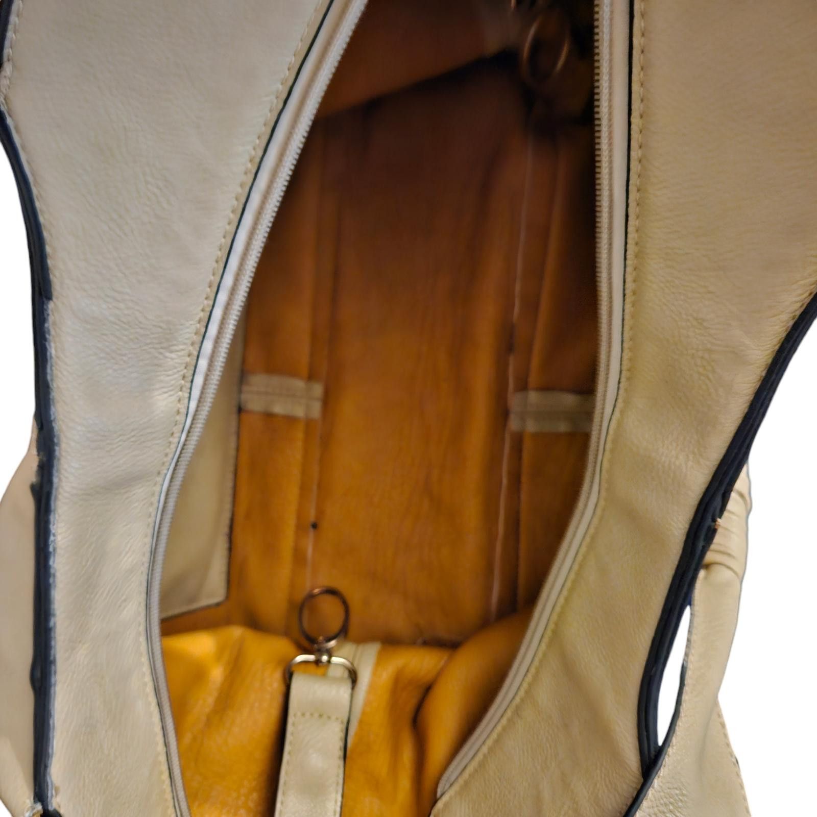 Jimmy Choo Jimmy Choo Beige Leather Hobo Bag – Soft Slouchy Tote Size ONE SIZE - 4 Thumbnail
