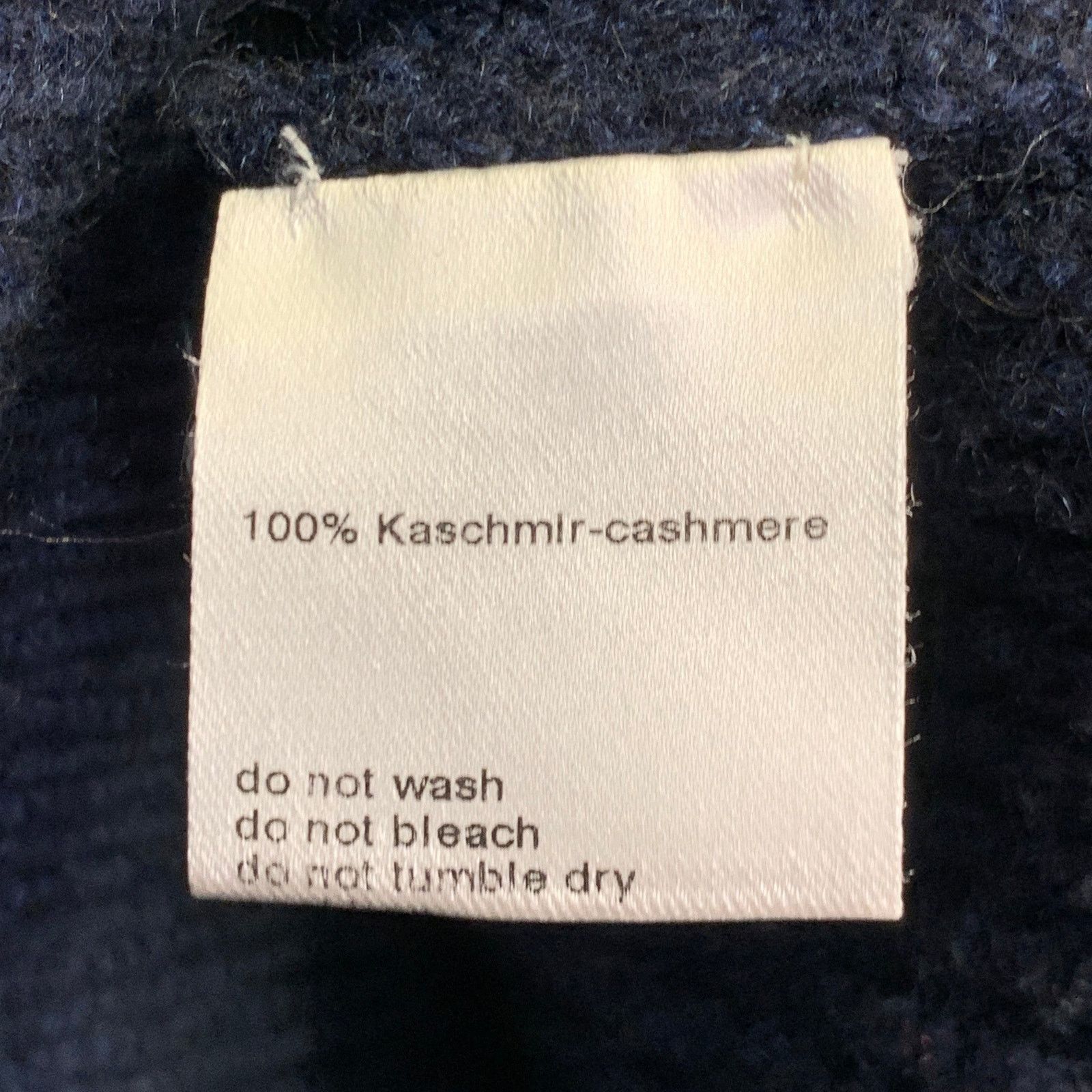 Akris AKRIS Size 12 Navy Cashmere Rib Knit Mock Neck Sweater Size XL / US 12-14 / IT 48-50 - 6 Thumbnail