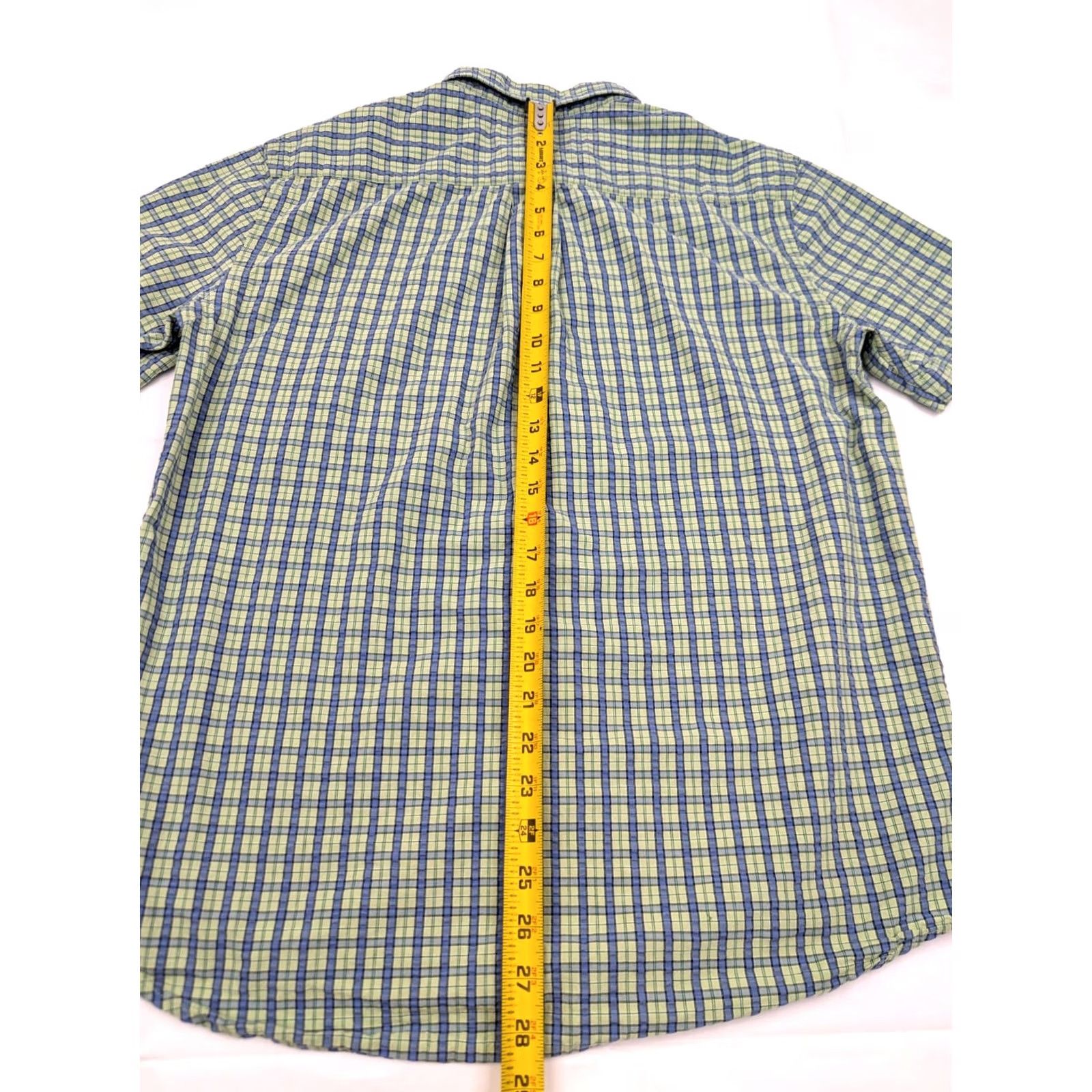 Abercrombie & Fitch Abercrombie & Fitch Button-Up Shirt Mens M Green Blue Plaid Seersucker Short Sleeve Casual Vintage: No Size US M / EU 48-50 / 2 - 7 Thumbnail