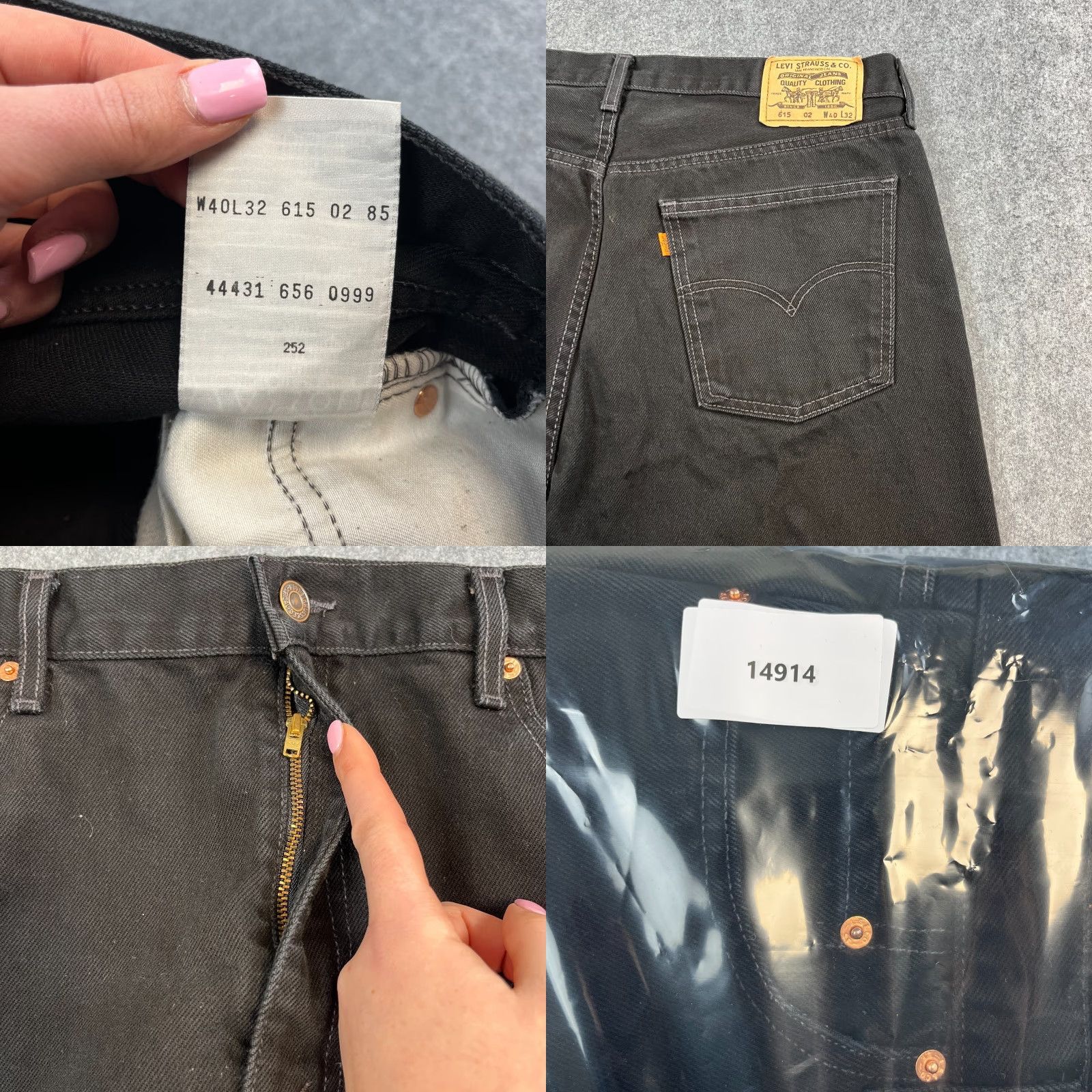 Levi's Vintage Levi's Levi 's 615 Jeans Straight 36 30 Black 90s Orange Tab Zip Fly Cotton Denim Mens Jeans 90s Theme Mens Size US 36 / EU 52 - 8 Thumbnail