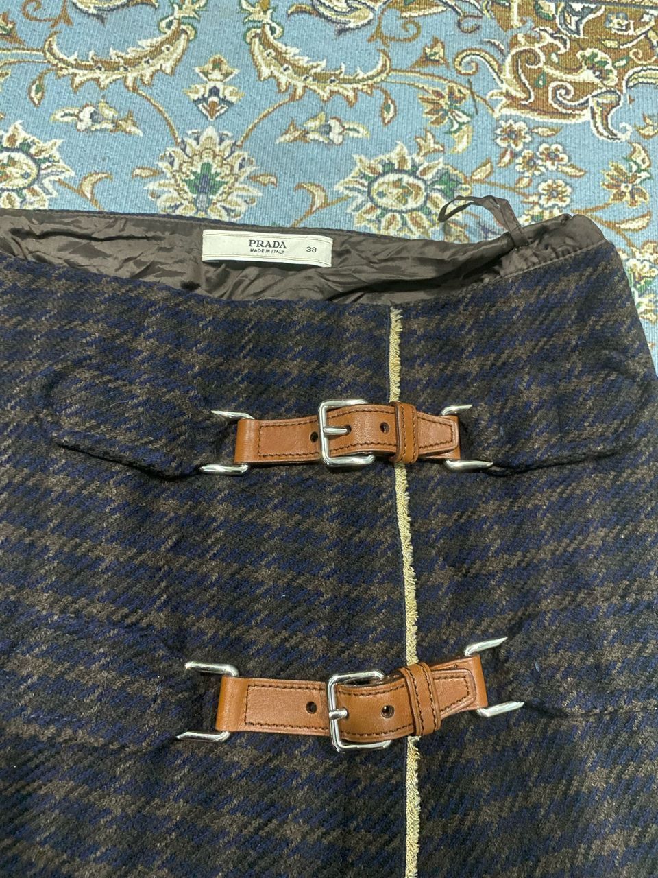 Prada Authentic Prada Wool Midi Skirt Size 27" / US 4 / IT 40 - 6 Thumbnail