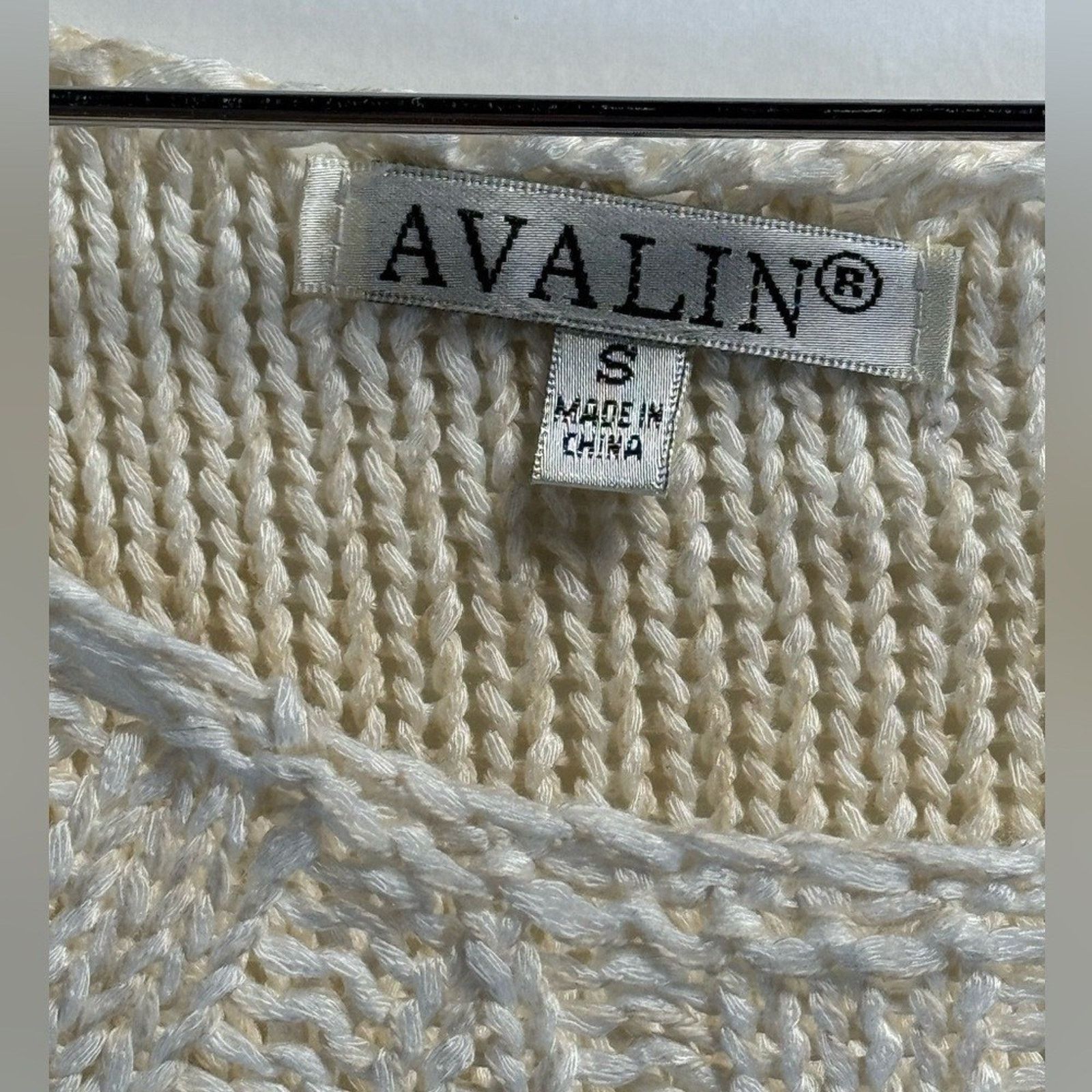 & Other Stories Avalin Knit Sweater Womens Small Cream Beige Open Weave Size S / US 4 / IT 40 - 6 Thumbnail