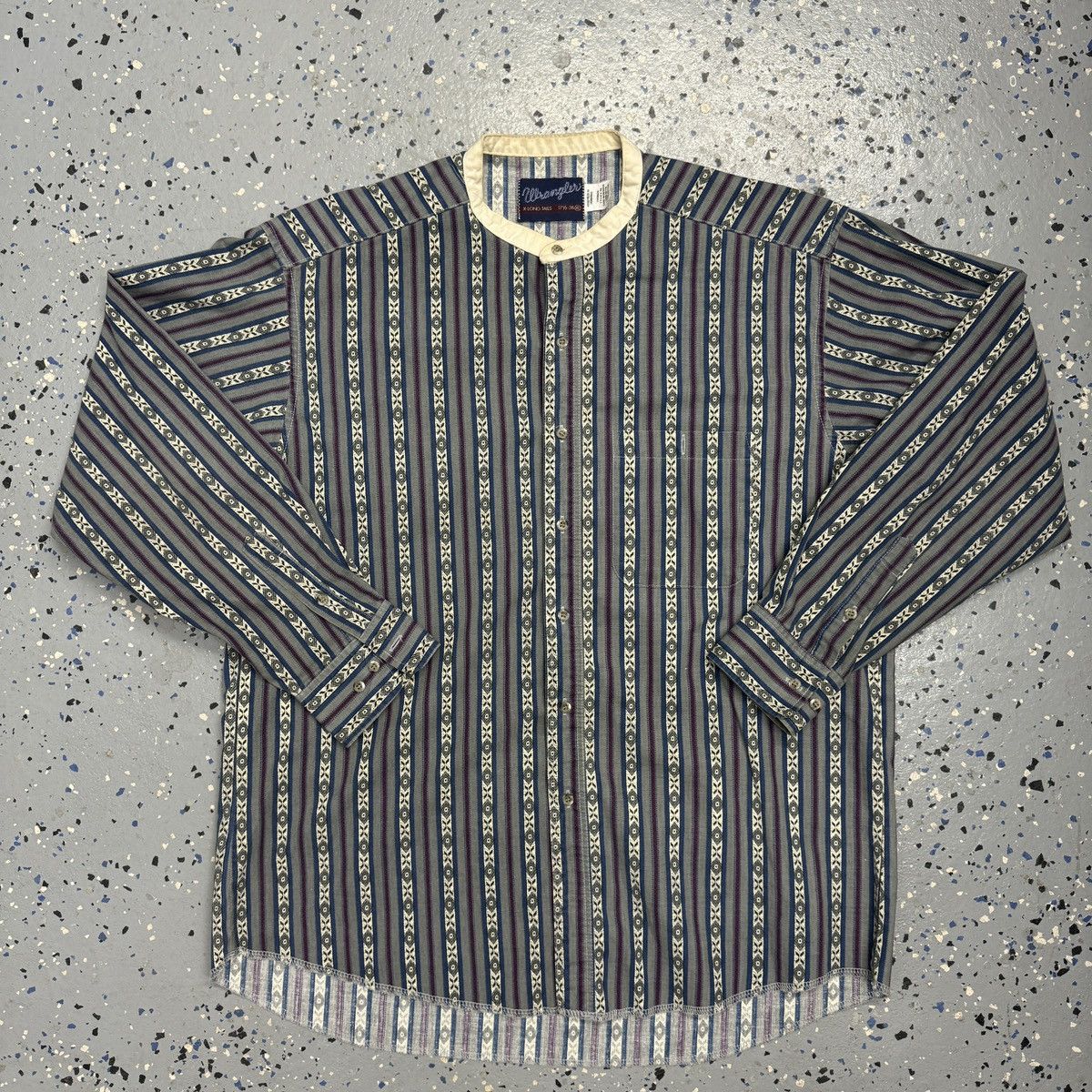 Vintage × Wrangler Vintage Wrangler X-Long Button Western Shirt Size US XL / EU 56 / 4 - 1 Thumbnail