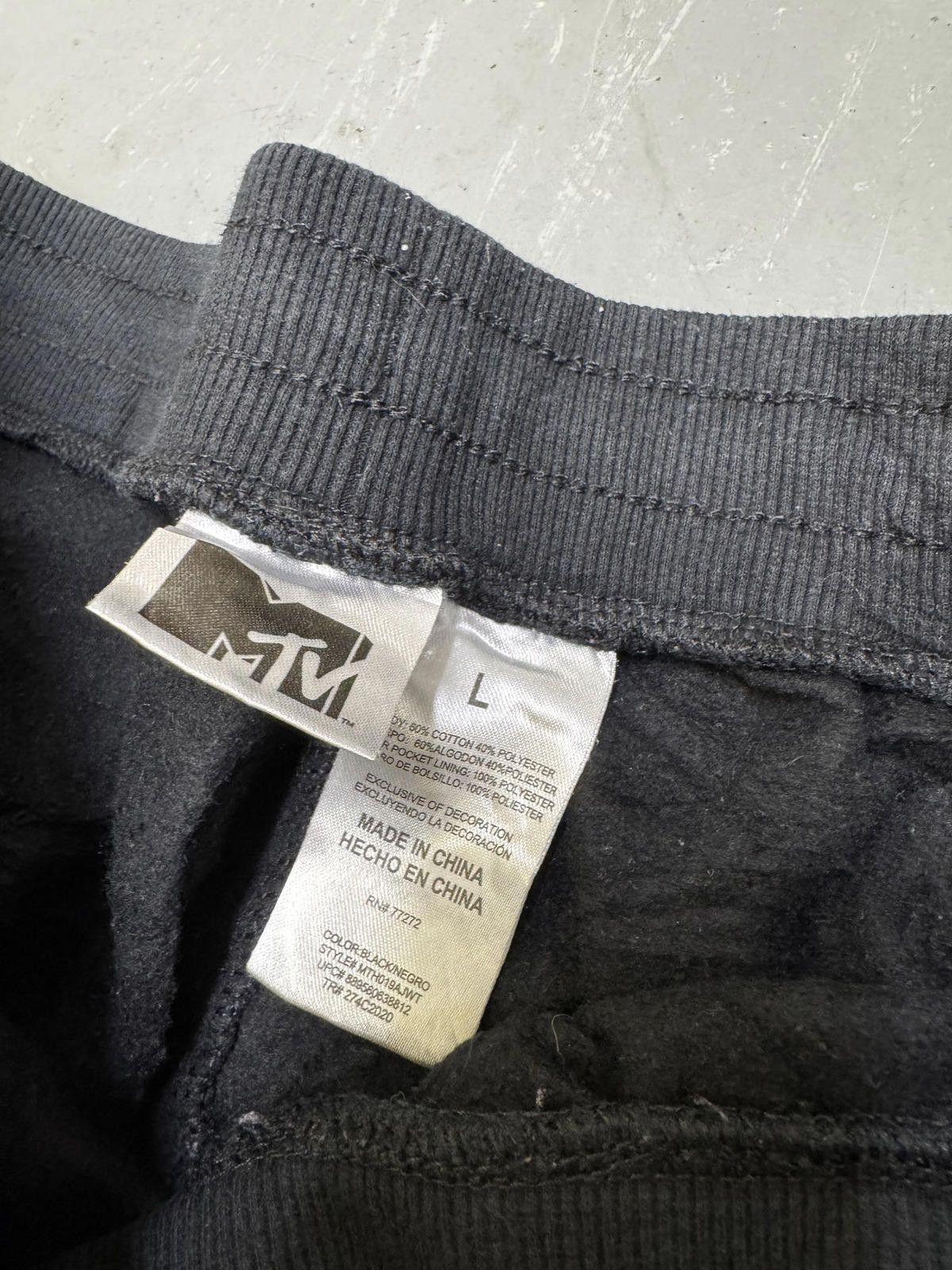 Mtv MTV Black Men's Sweatpants with Colorful Logo Size US 34 / EU 50 - 3 Thumbnail