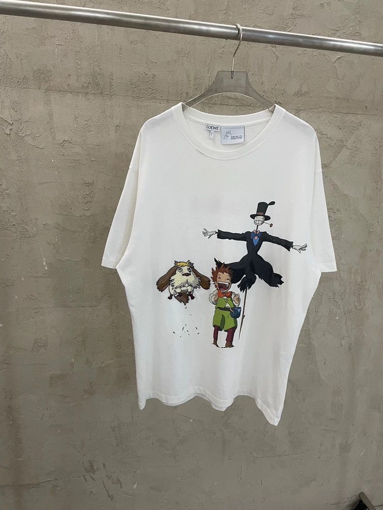 Loewe LOEWE White Hal's Moving Castle co-branded logo short slee Size M / US 6-8 / IT 42-44 - 1 Thumbnail