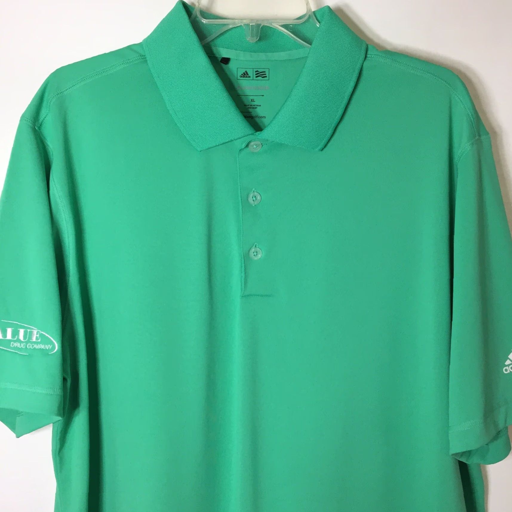 Adidas Adidas Polo Shirt Mens XL Green Short Sleeve Puremotion Polo Shirt Size US XL / EU 56 / 4 - 3 Thumbnail
