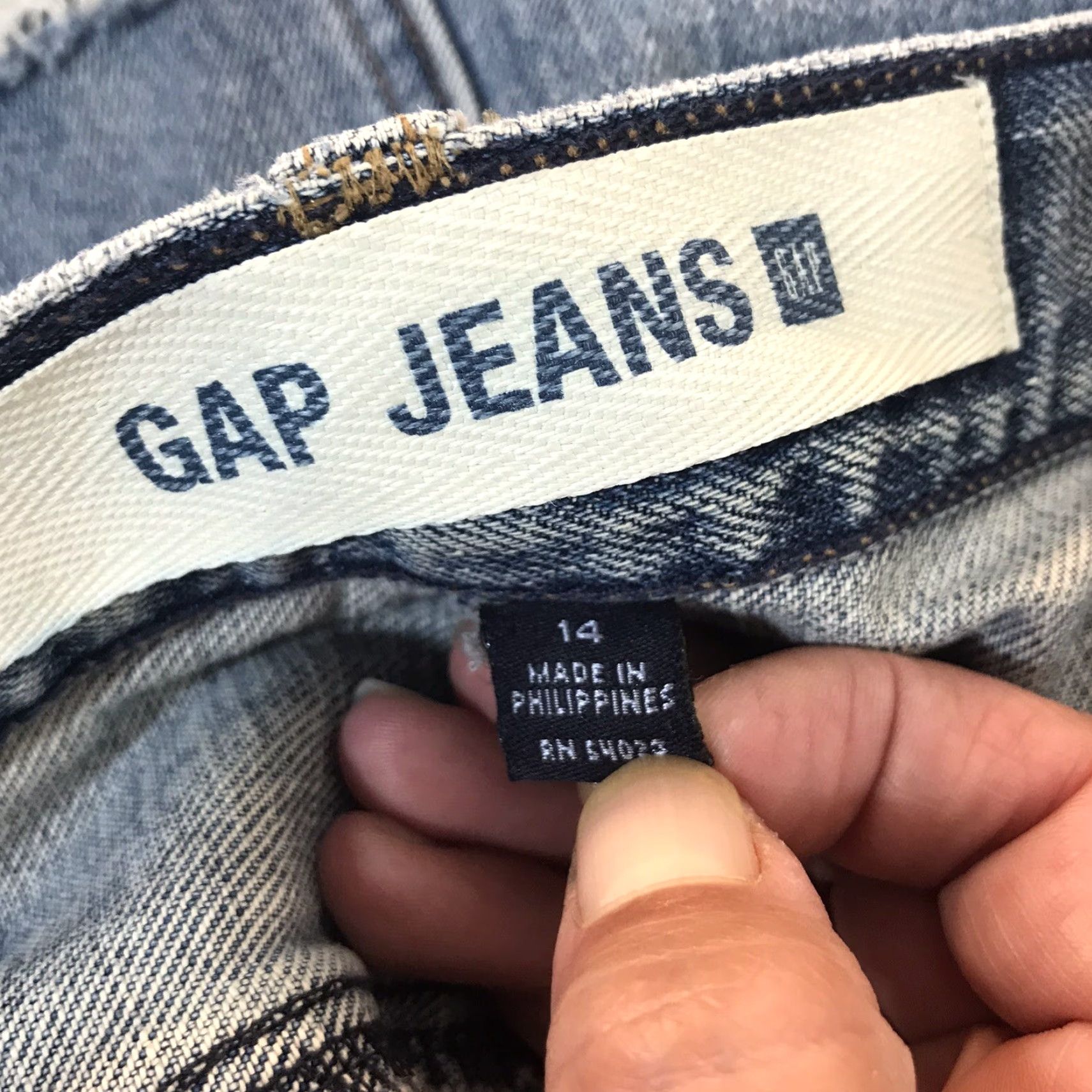 Gap Gap Women's Midi Denim Skirt Size 14 Blue Straight Pencil Casual Summer 90s Size 36" / US 14 / IT 50 - 8 Thumbnail