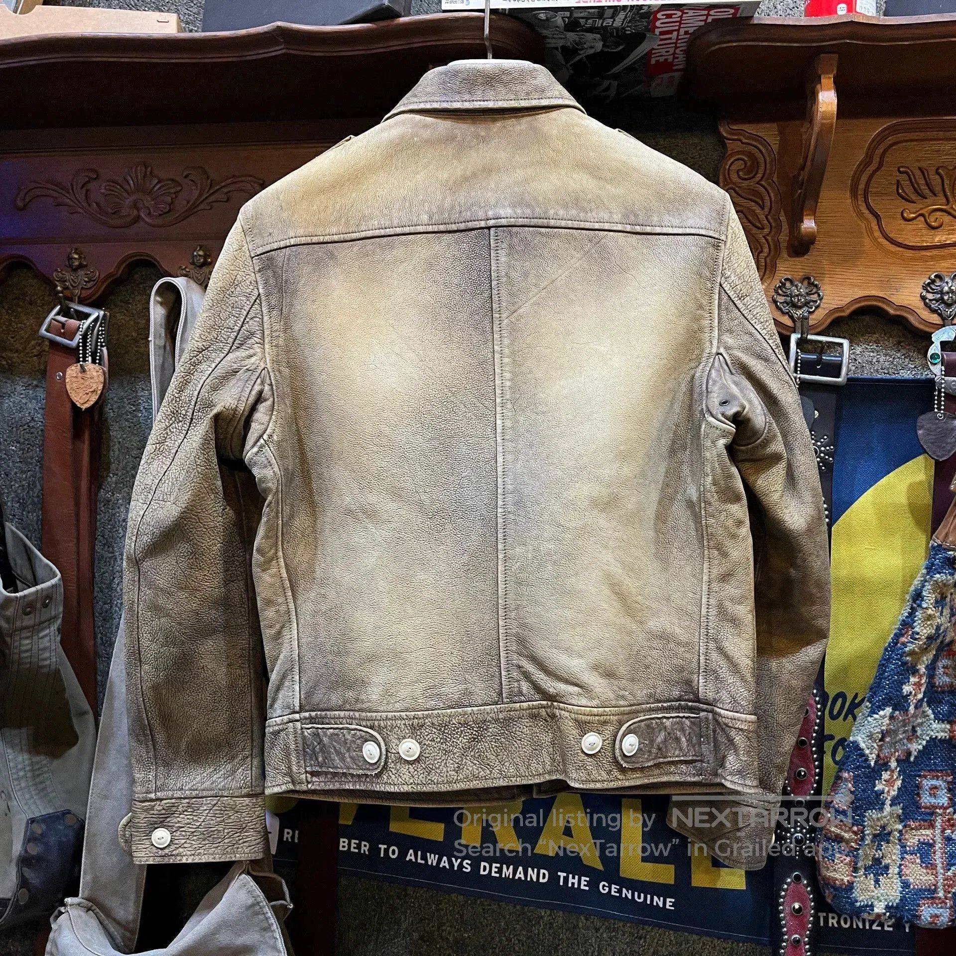 RRL Ralph Lauren rare modified A2 leather jacket RRL. Size US M / EU 48-50 / 2 - 2 Thumbnail