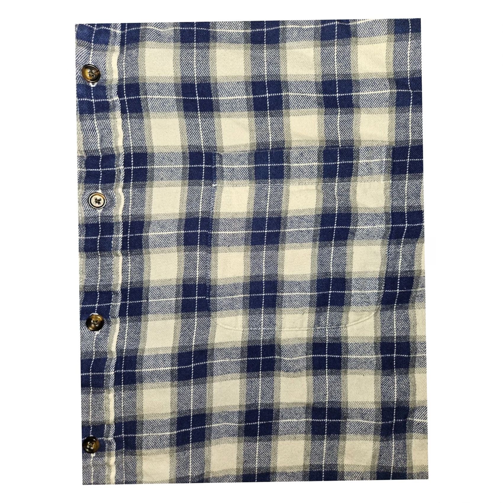 Vintage Saddlebred Button-Up Shirt Men XXL Long Sleeve Blue Plaid Western Regular Collar-Down Button-Down Cotton Flannel Casual Workwear Travel Size US XXL / EU 58 / 5 - 6 Thumbnail