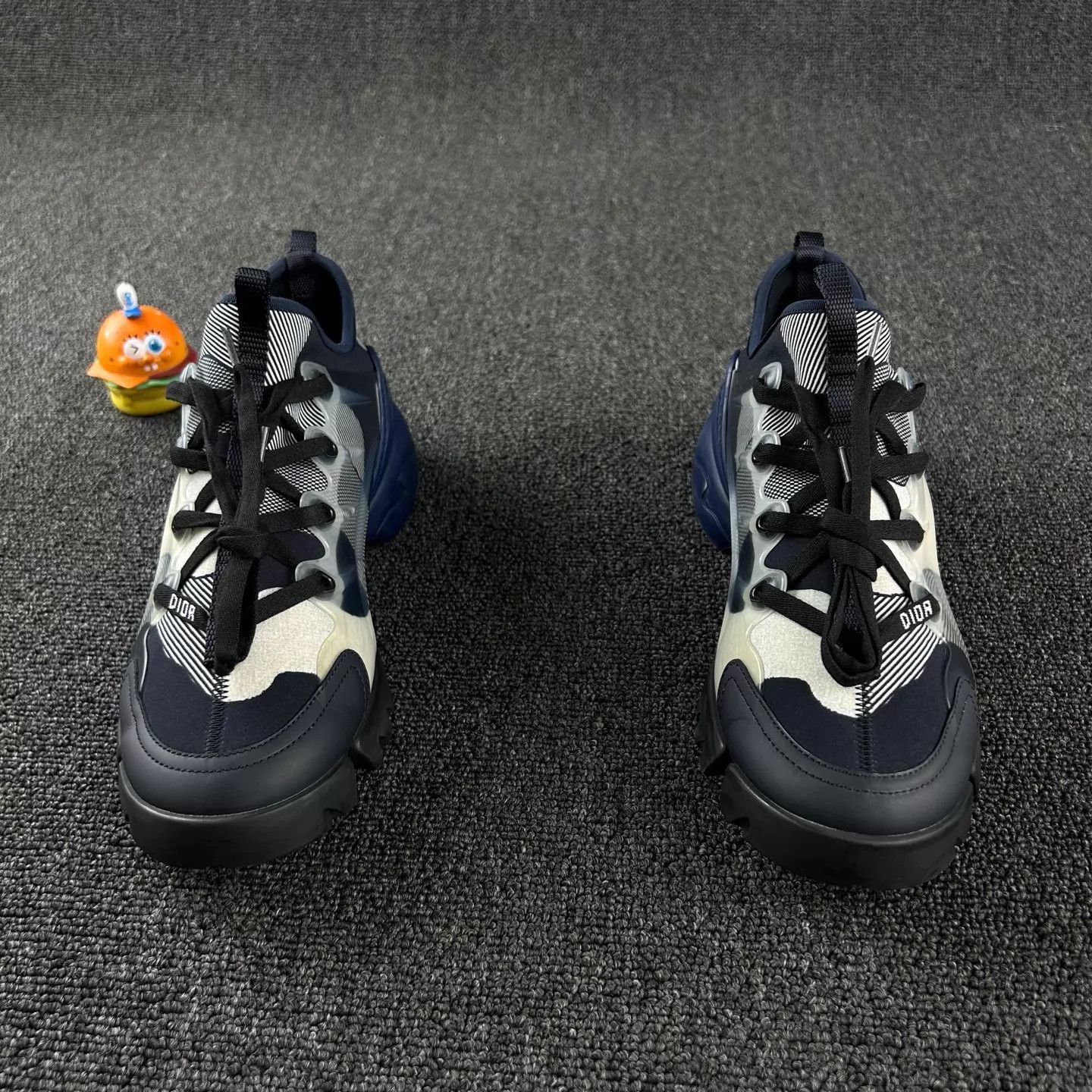 Dior Dior Navy & Black Colorblock Casual Sneakers EU38 Size US 7.5 / IT 37.5 - 2 Thumbnail
