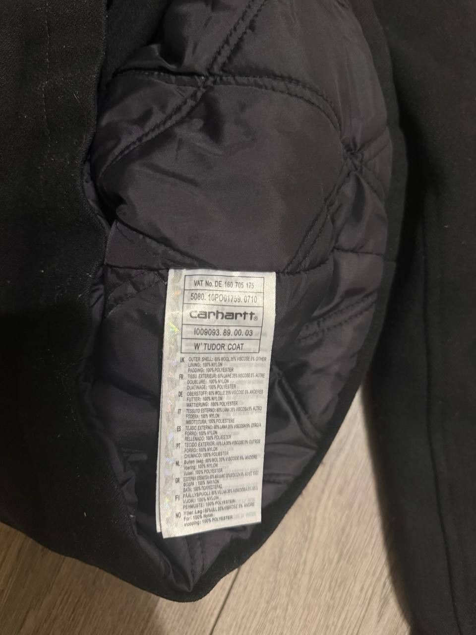 Carhartt Carhartt Jacket mens Tudor Coat Black Size S Regular Size US S / EU 44-46 / 1 - 5 Thumbnail
