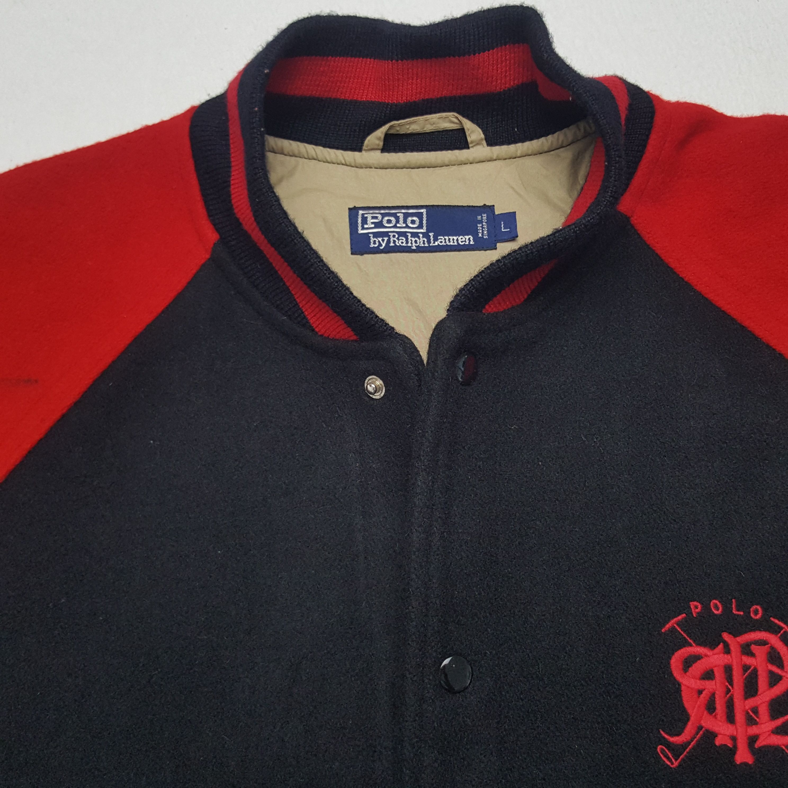 Polo Ralph Lauren × Vintage Vintage Polo Ralph Lauren Varsity Jacket Size US L / EU 52-54 / 3 - 4 Thumbnail
