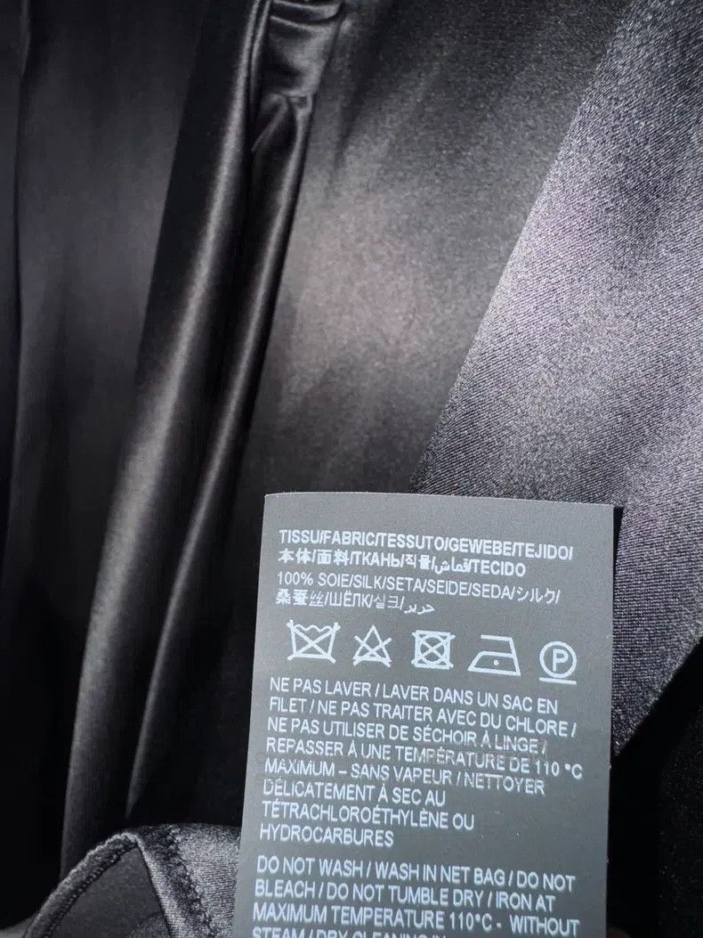 Saint Laurent Paris Saint Laurent Paris Size 41 Ribbon Mulberry Silk Shirt i Size US L / EU 52-54 / 3 - 5 Thumbnail