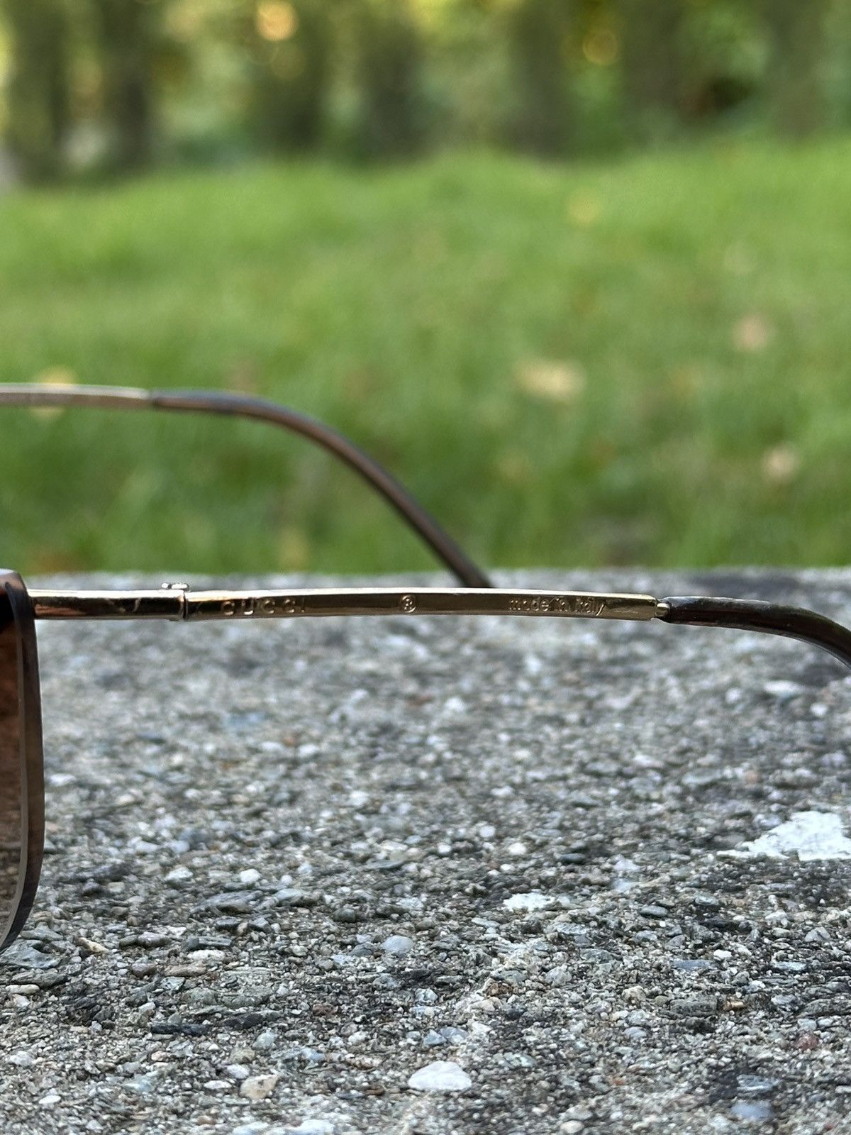 Gucci Vintage Gucci Sunglasses GG2652/S Gold with case Size ONE SIZE - 6 Thumbnail