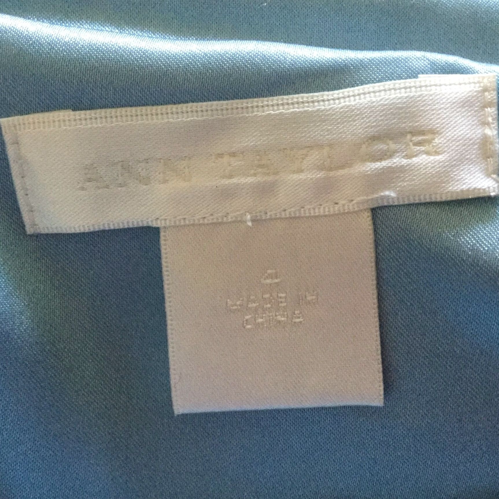 Ann Taylor VINTAGE Ann Taylor Cocktail Strapless Dress Light Blue Size 4 Fully Lined Size M / US 6-8 / IT 42-44 - 4 Thumbnail