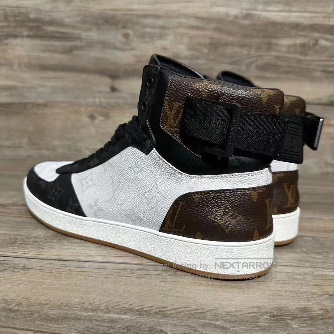 Louis Vuitton Black and White High-Top Sneakers. Size US 10 / EU 43 - 3 Thumbnail