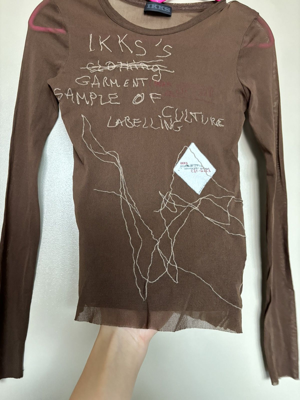 IKKS ARCHIVE IKKS PRINTED VINTAGE MESH LONG SLEEVE TOP Size S / US 4 / IT 40 - 5 Thumbnail