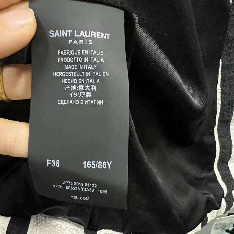 Saint Laurent Paris Saint Laurent Paris Saint Laurent Striped Hooded Zip Jacke Size US S / EU 44-46 / 1 - 4 Thumbnail