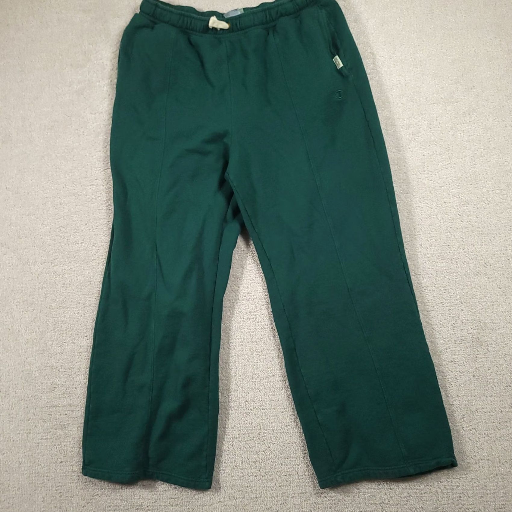 Champion Champion Sweatpants Women's Green Vintage Wide-Leg Size Large Size 30" / US 8 / IT 44 - 2 Thumbnail