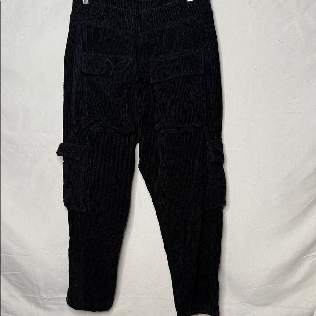 MNML MNML corduroy snap II elastic waist cargo black pants sz Lg Size US 36 / EU 52 - 1 Thumbnail