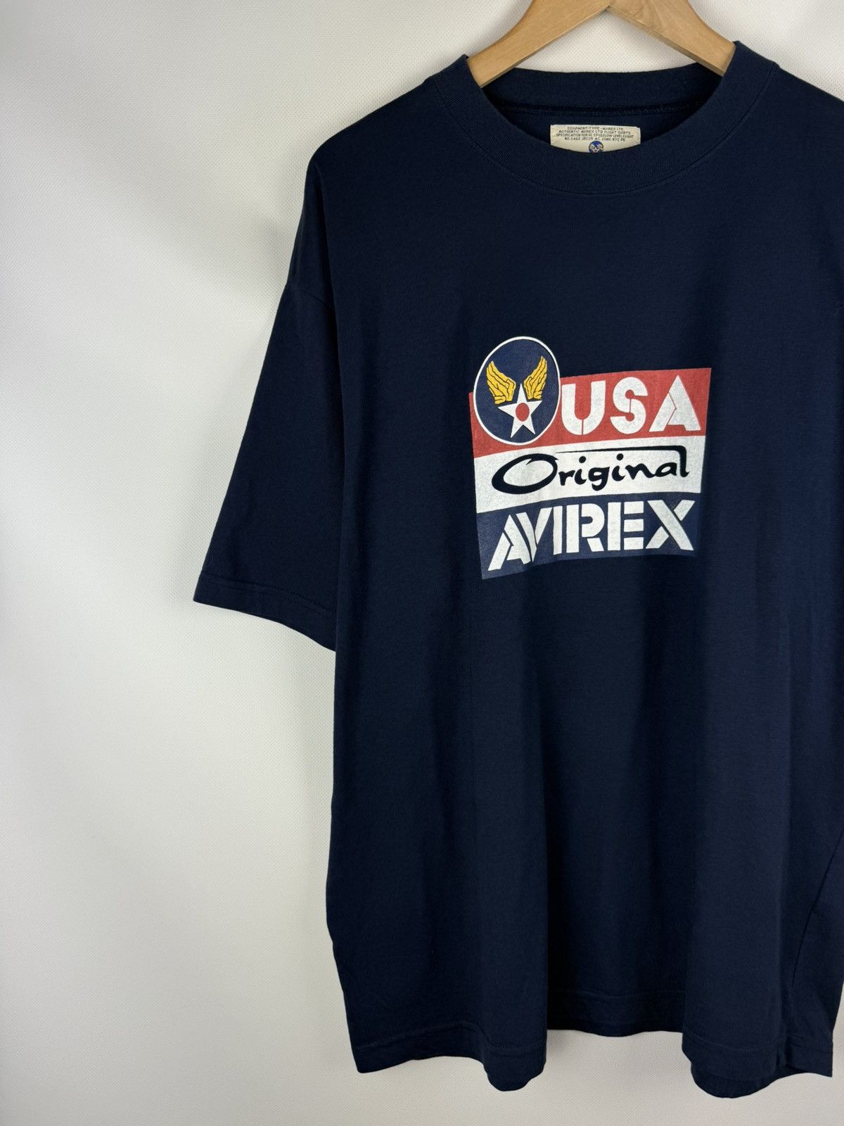 Avirex Avirex USA Big Logo Short Sleeve Vintage Flight T Shirt Size US XL / EU 56 / 4 - 2 Thumbnail