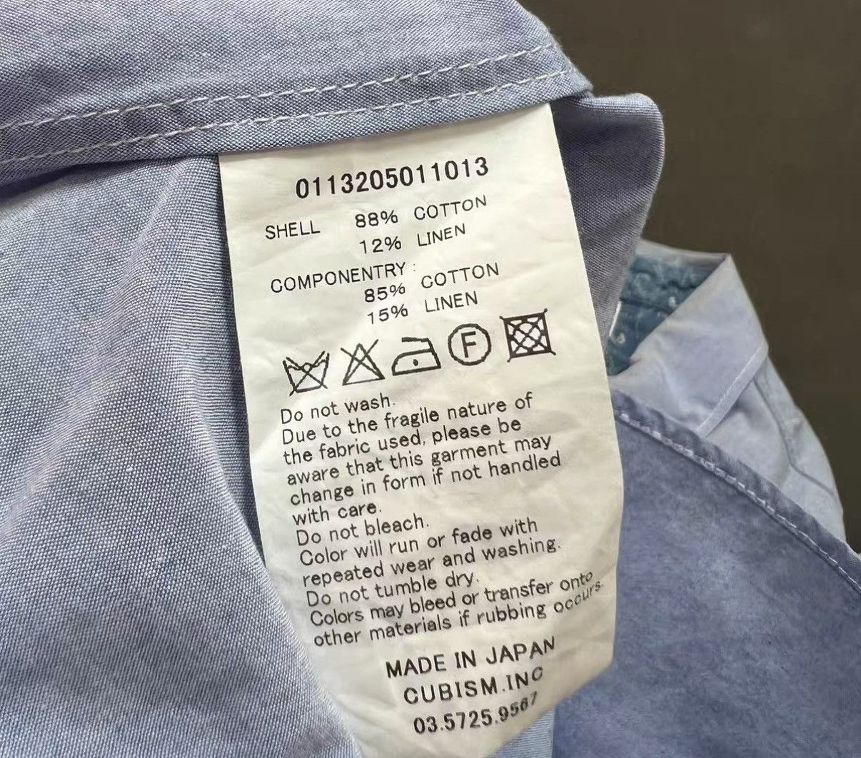 Visvim Visvim 13AW Cravat Shirt Indigo Pizi (Giza) J16 Size US XS / EU 42 / 0 - 7 Thumbnail