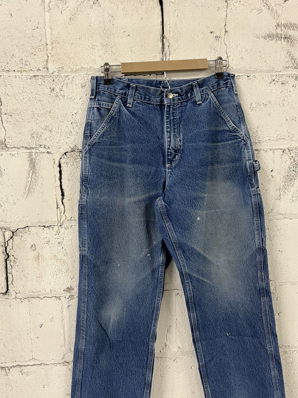 Carhartt Carhartt carpanter cargo denim pants baggy faded workwear Size US 30 / EU 46 - 10 Thumbnail