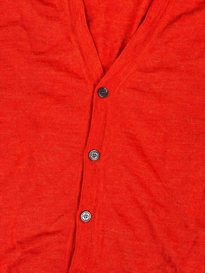 Daniele Alessandrini Daniele Alessandrini Orange Minimalist Cardigan Sweater Size US M / EU 48-50 / 2 - 8 Thumbnail