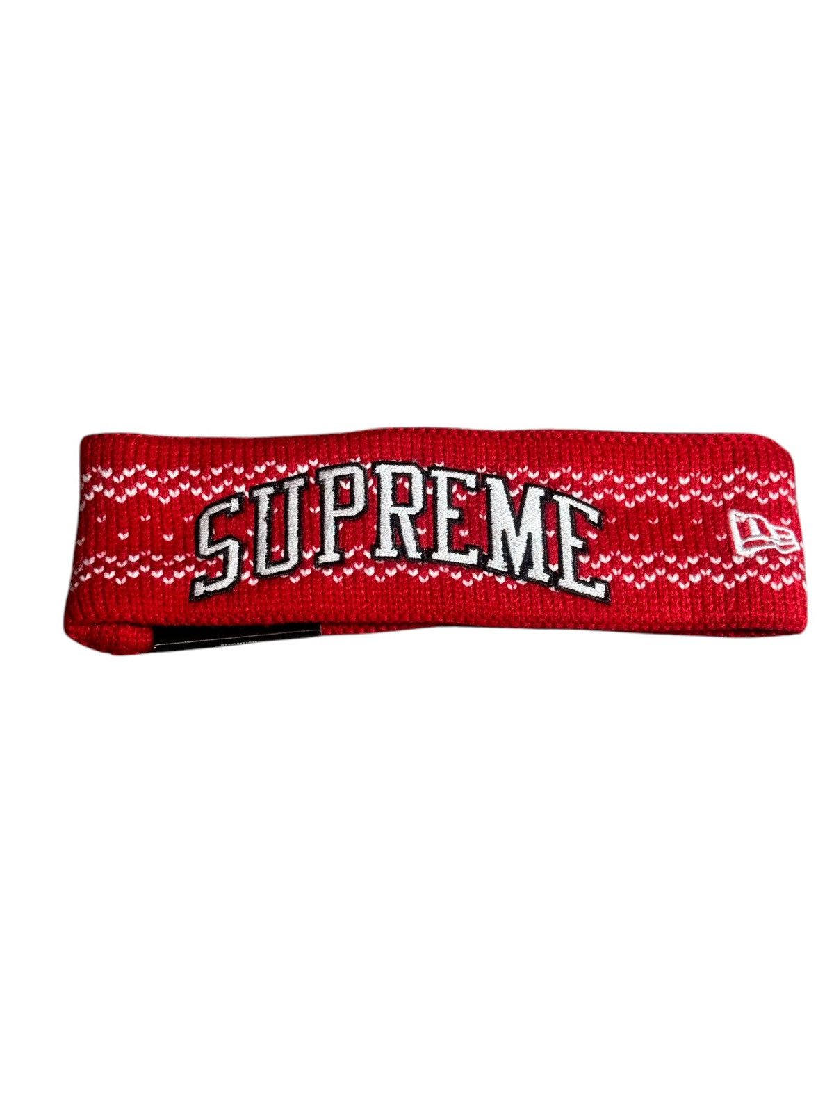 Supreme New Era Arc Logo Headband Red New