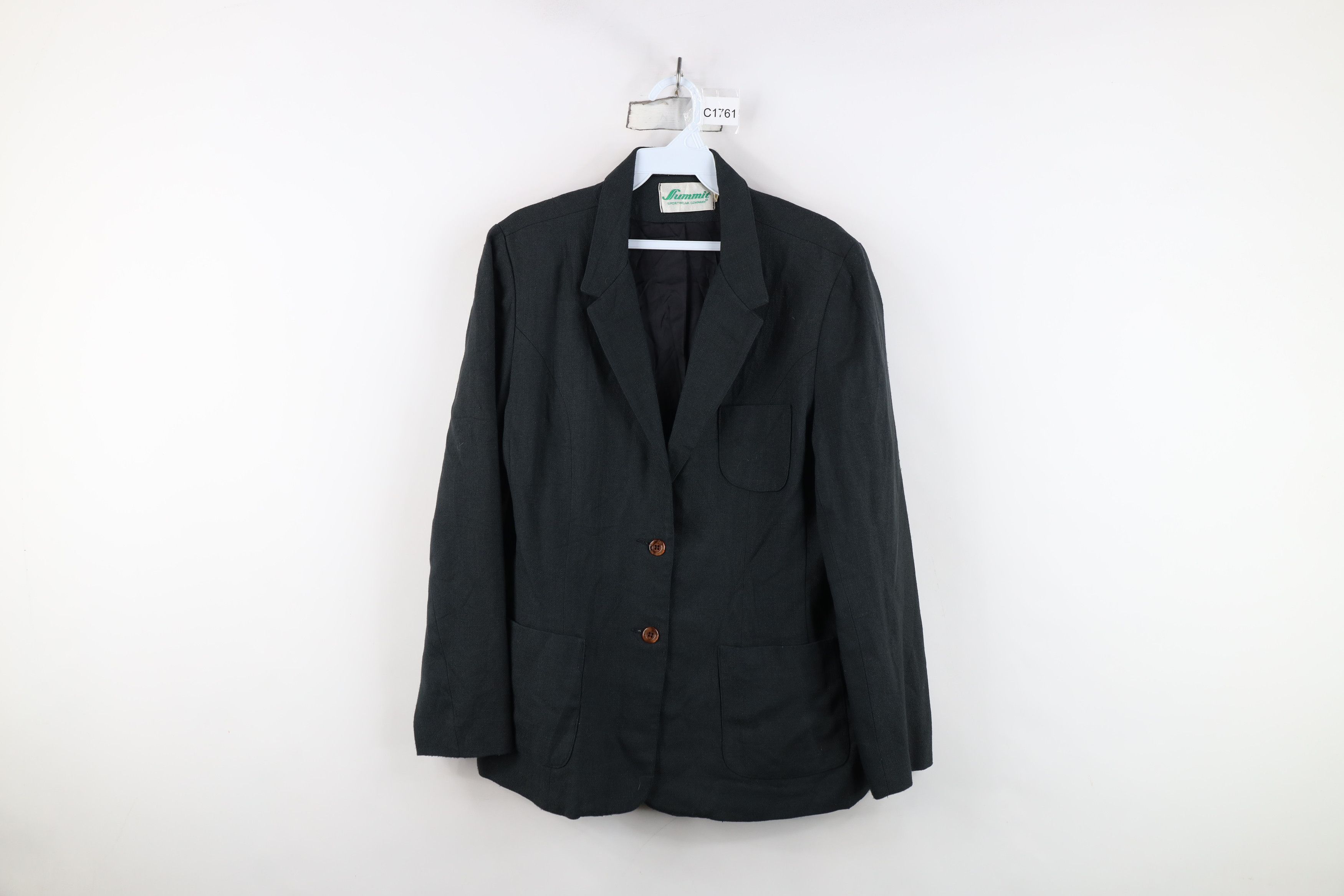 Vintage Vintage 70s Streetwear Knit Suit Coat Blazer Jacket USA Size XL / US 12-14 / IT 48-50 - 1 Thumbnail
