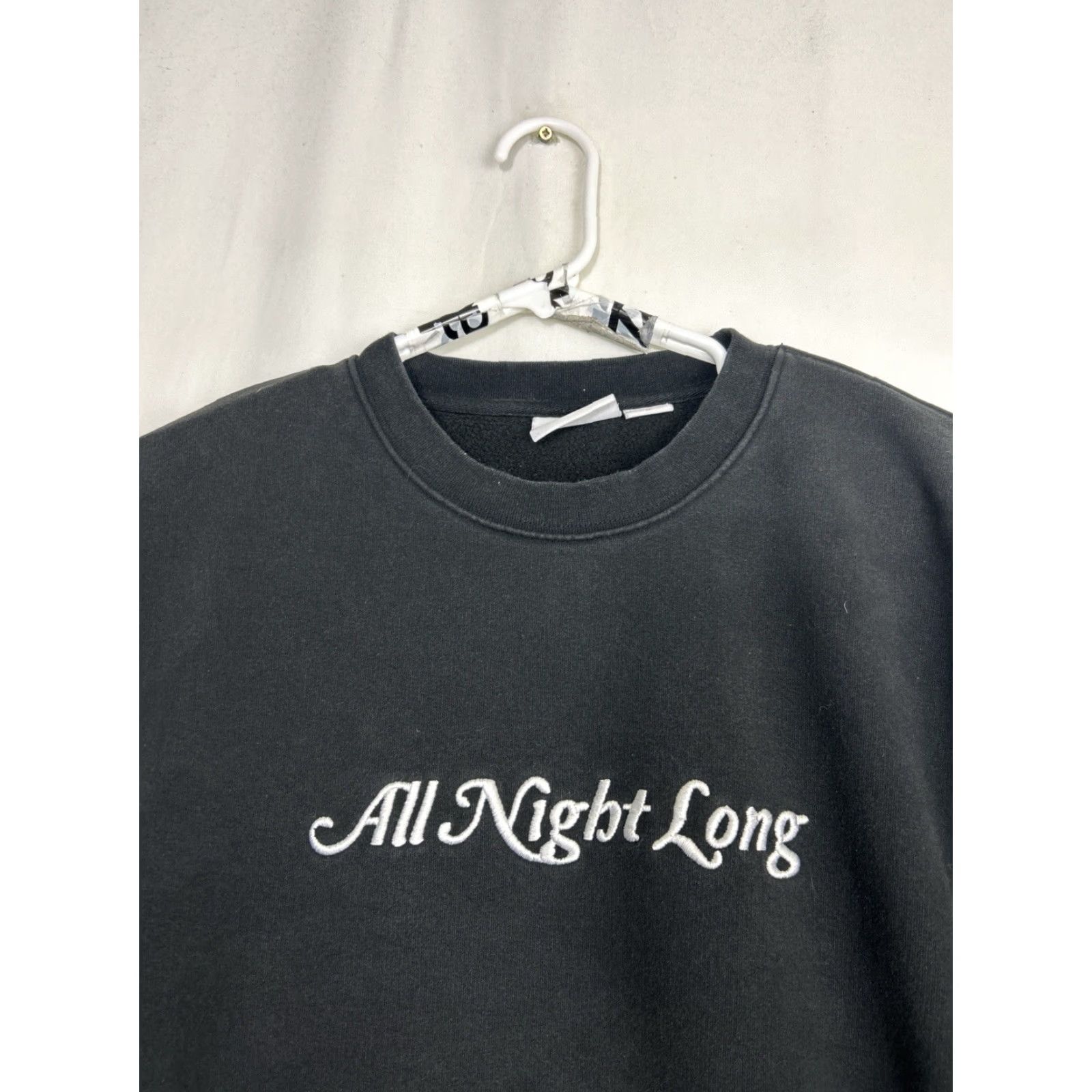Obey OBEY All Night Long Pullover Crewneck Sweater Black XL Mens Size US XL / EU 56 / 4 - 5 Thumbnail