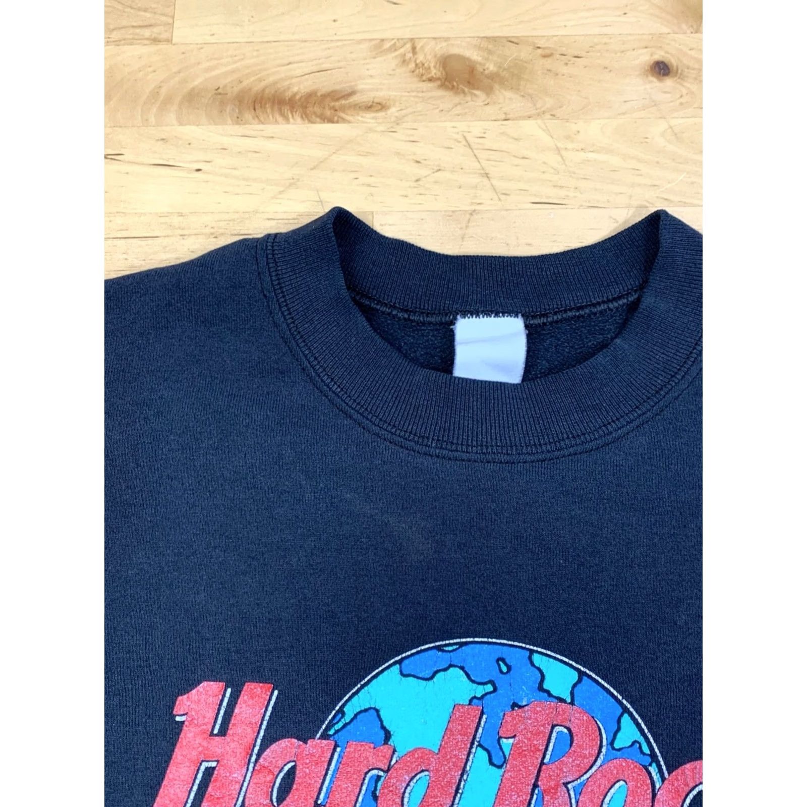Hard Rock Cafe VINTAGE Hard Rock Cafe Sweatshirt Men M Black 90s Logo Pullover Shirt Size US M / EU 48-50 / 2 - 6 Thumbnail