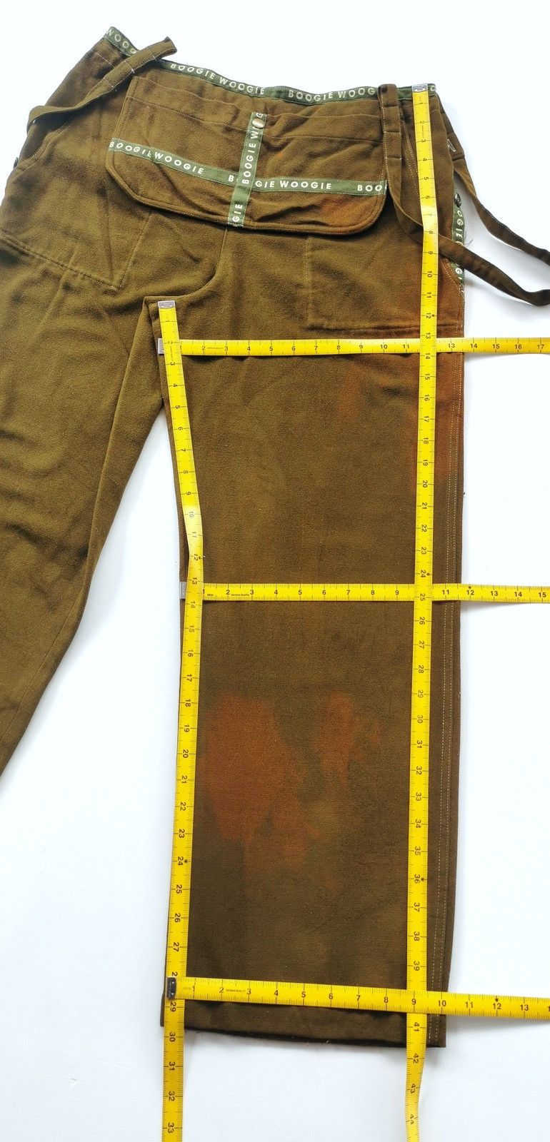 Japanese Brand Boogie Woogie Loose Baggy Rayon Pants & Bulk Size US 33 - 12 Thumbnail