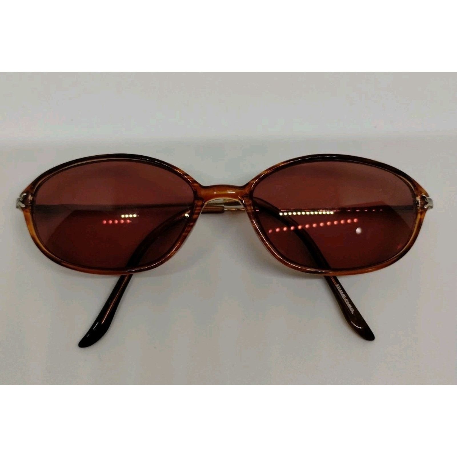 Vintage Elizabeth Arden Eyeglass Frames EA1018-1 Orange Brown Size ONE SIZE - 1 Thumbnail