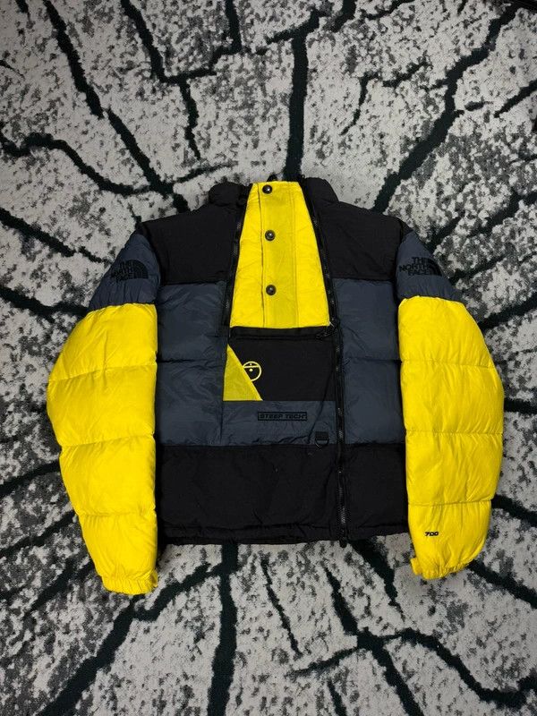 The North Face Nuptse Steep Tech 700 Down Jacket Yellow Black TNF S Size US S / EU 44-46 / 1 - 1 Thumbnail