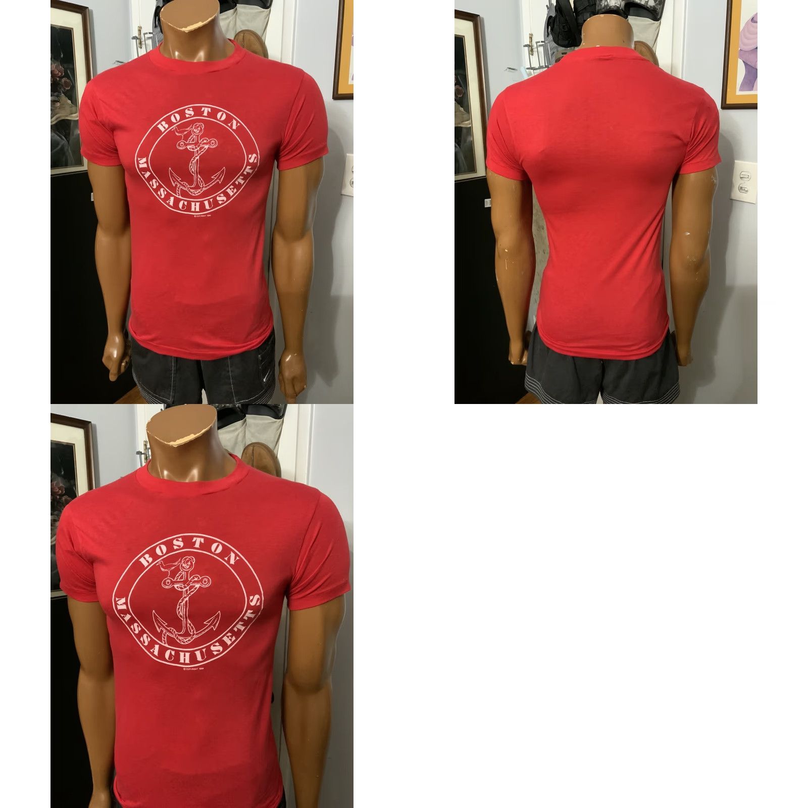 Anvil VINTAGE 80s 1984 Ched Anvil Boston Anchor Single Stitch T-Shirt M Shirt Mens Size US M / EU 48-50 / 2 - 8 Thumbnail