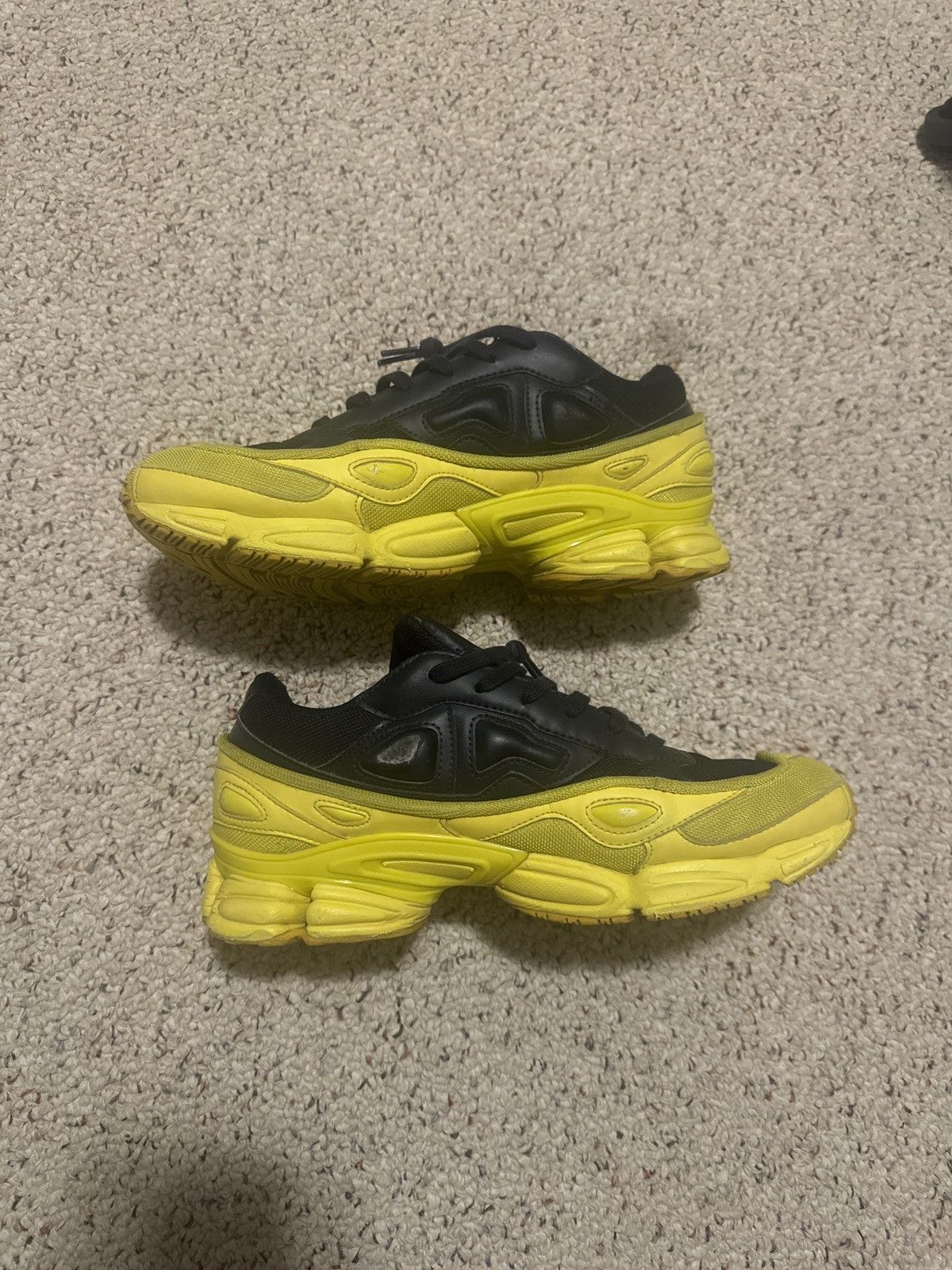 Raf Simons Raf Simons x adidas Ozweego Bright Yellow Night Navy Size US 9.5 / EU 42-43 - 2 Thumbnail